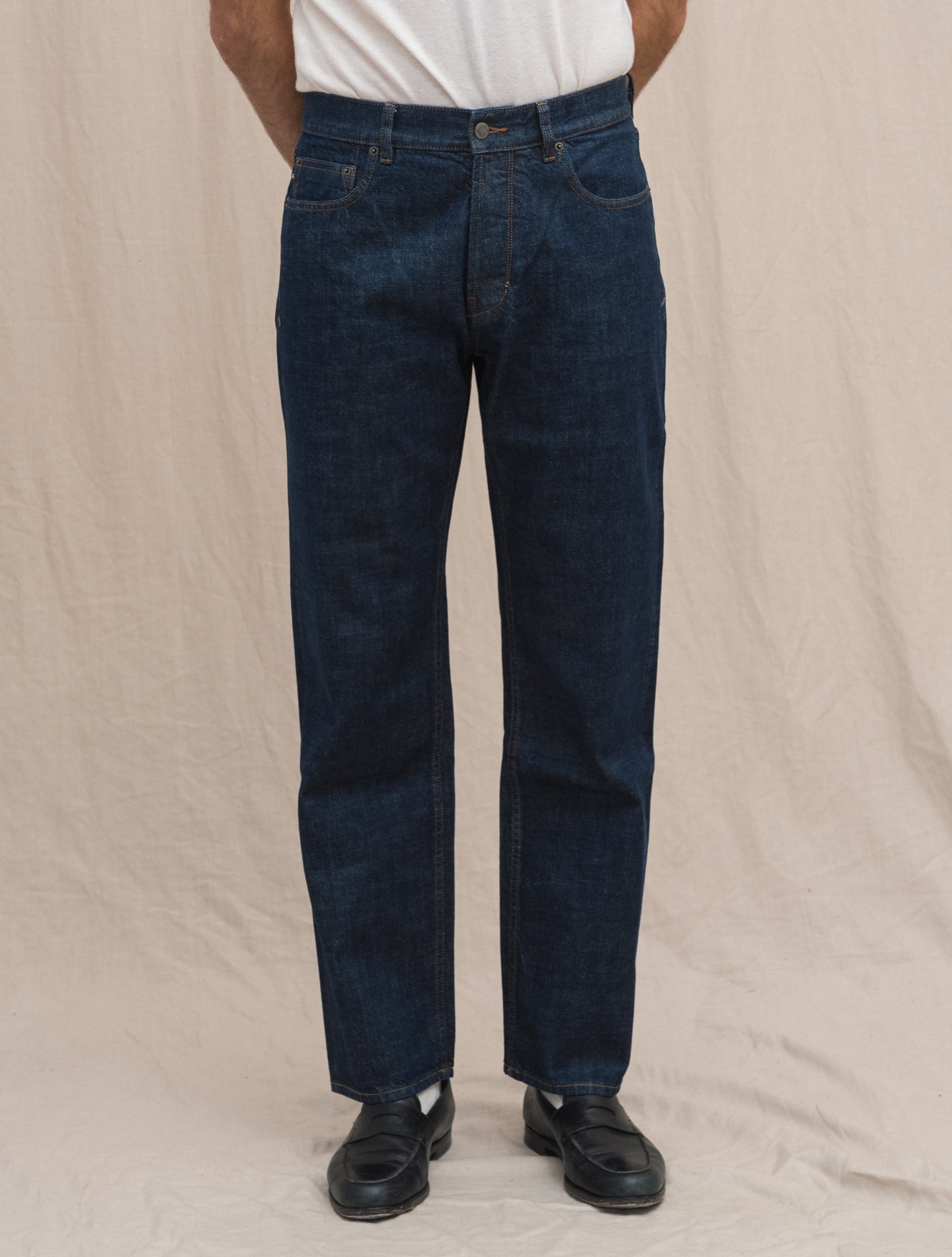 Five Pocket Wide Fit Denim Rinsed Massimo Alba Jeans Gabucci