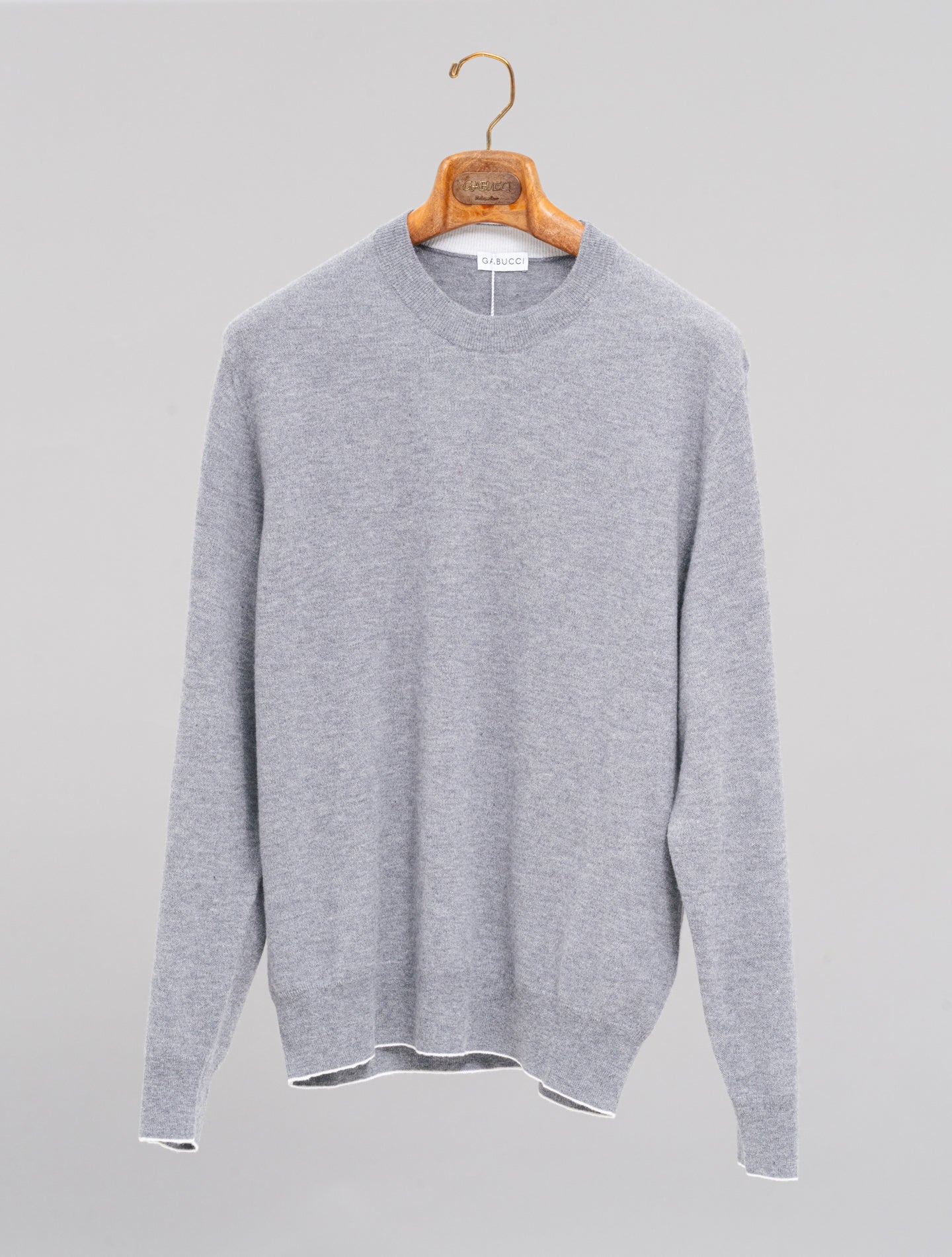 Flair Wool Cosy Fit Sweater Grey Gabucci Knitwear 48