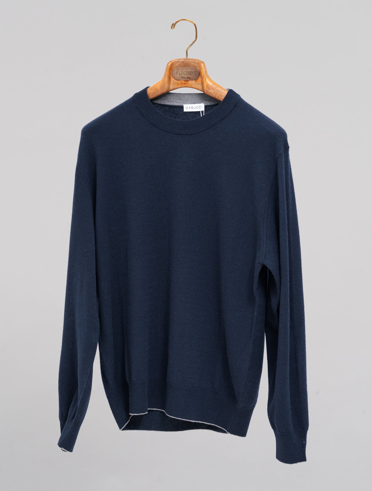 Flair Wool Cosy Fit Sweater Navy Gabucci Knitwear 48