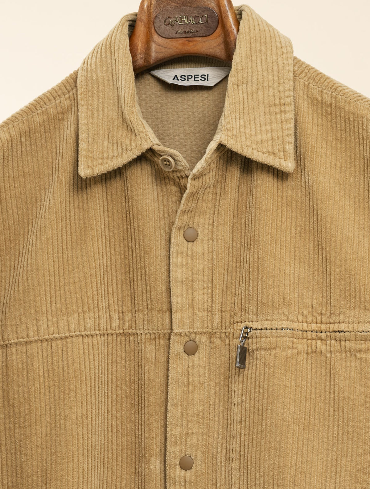 Flatter Corduroy Utility Shirt Beige Aspesi Shirts M