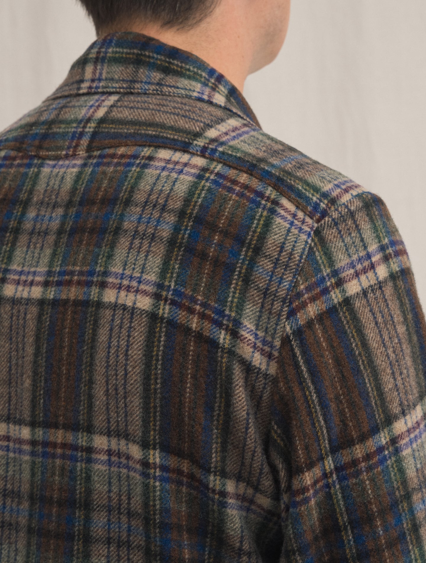 Florida Checked Shirt Jacket Brown checked | Gabucci