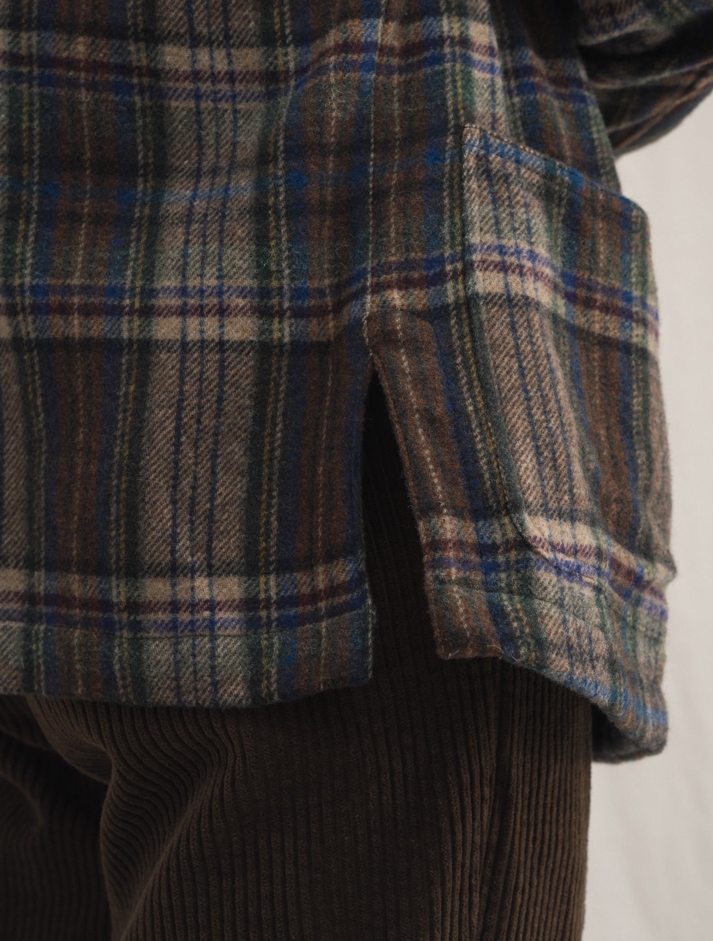 Florida Checked Shirt Jacket Brown checked | Gabucci