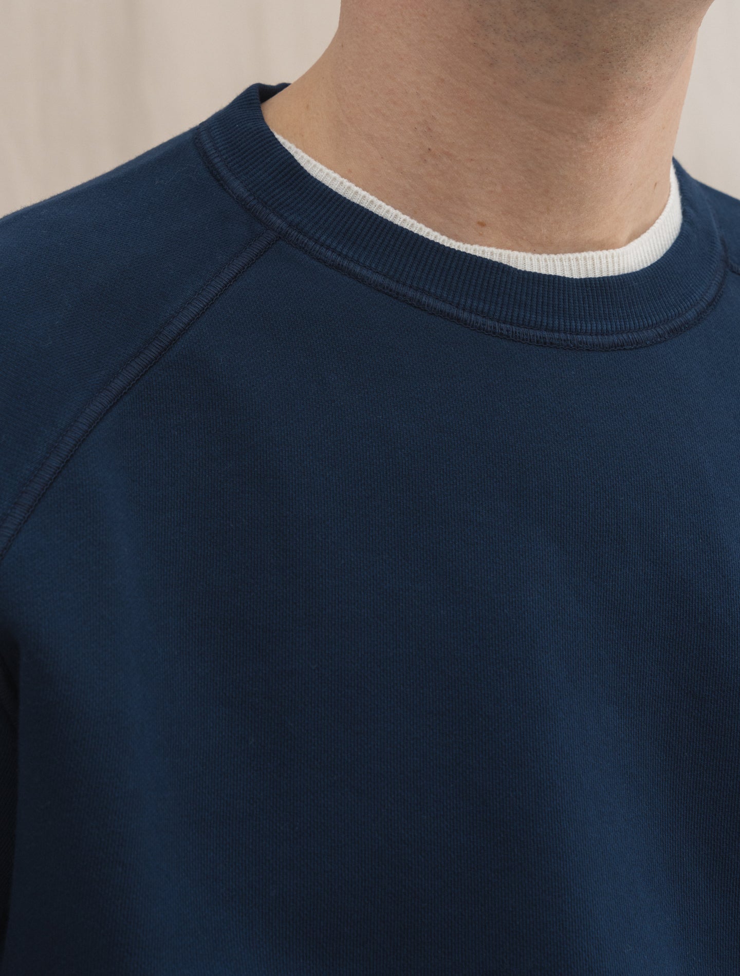 Freesport Cotton Raglan Sweater Navy Massimo Alba Knitwear XS