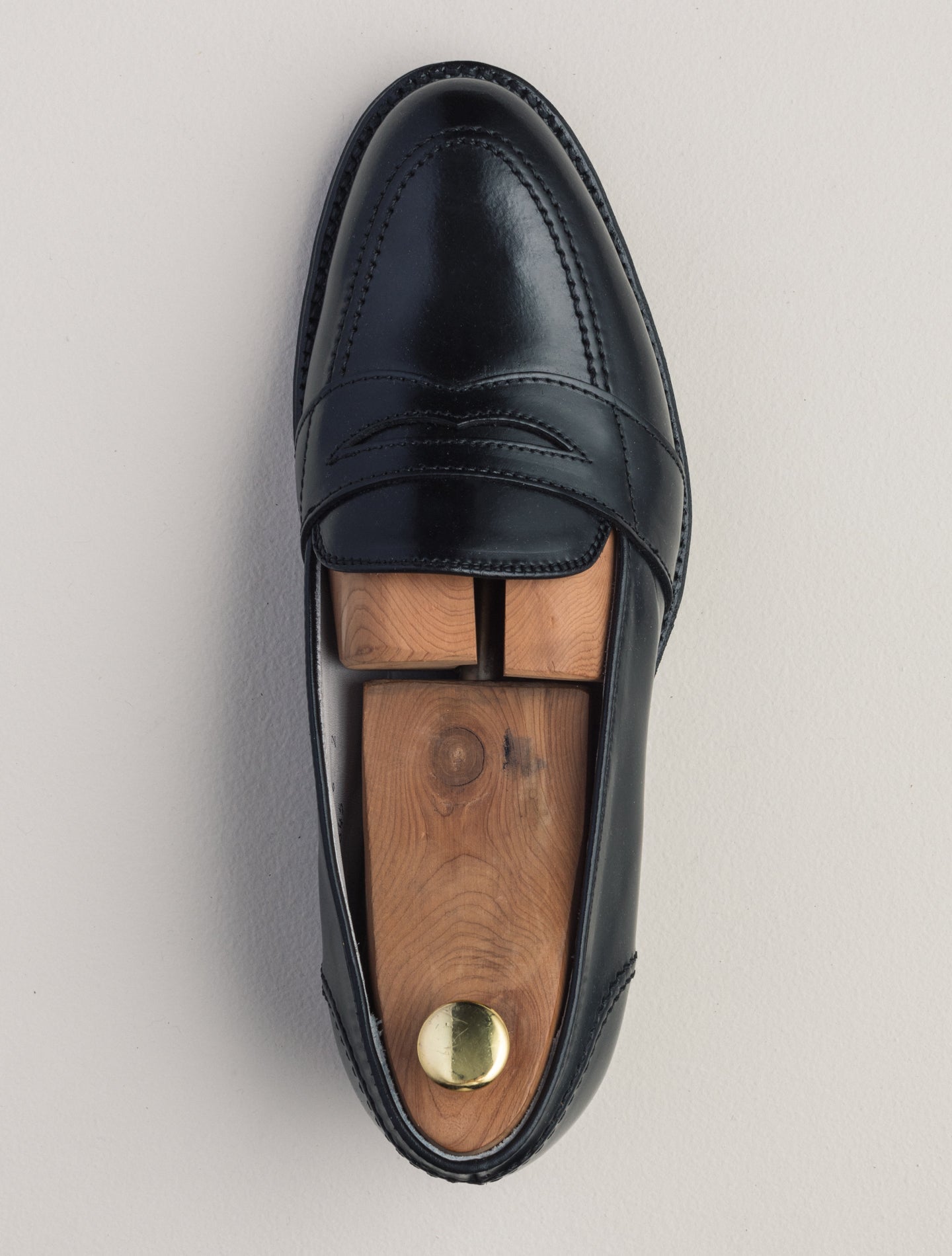 Full Strap Cordovan Loafer Black Alden Loafers Gabucci