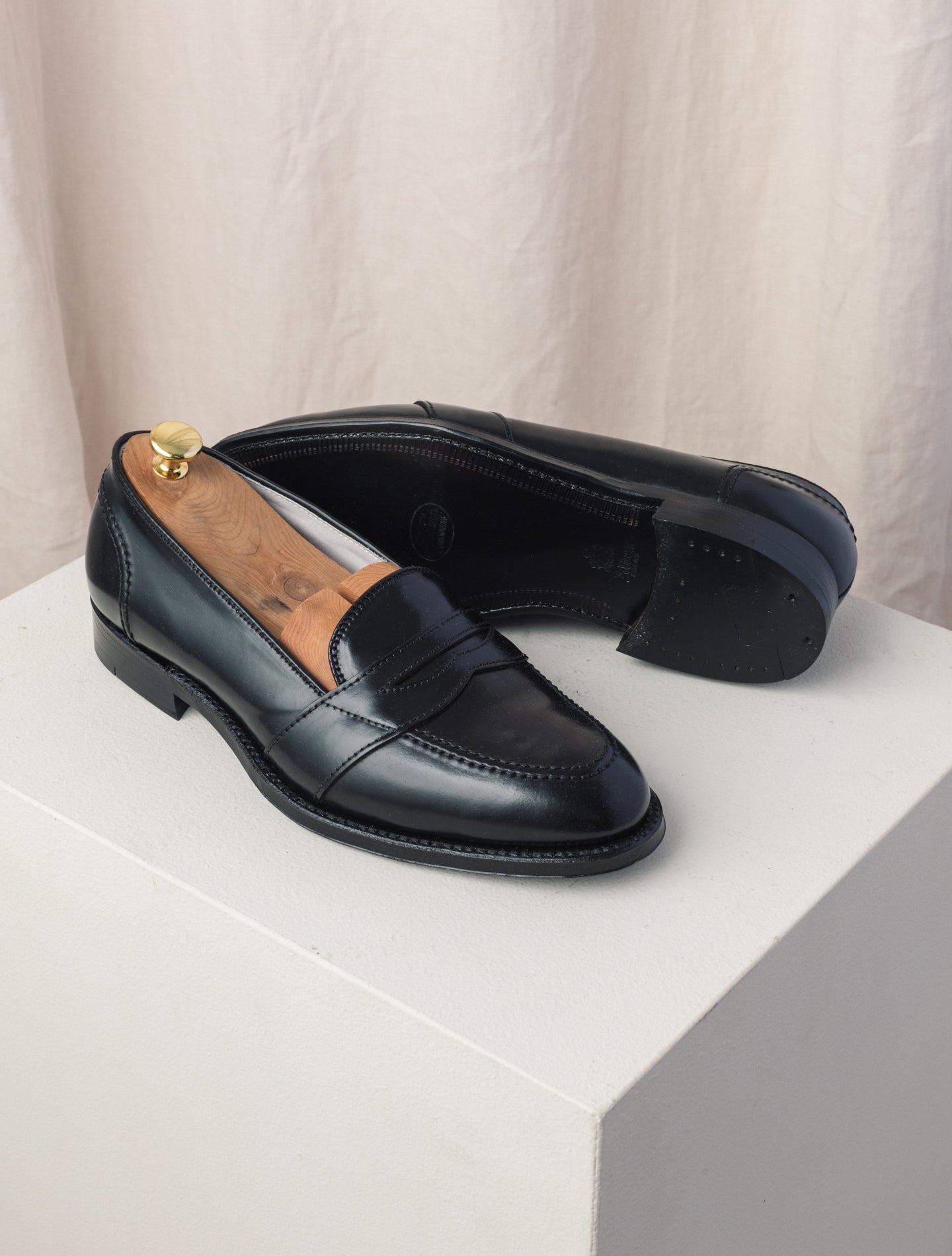 Full Strap Cordovan Loafer Black Alden Loafers US 6,5