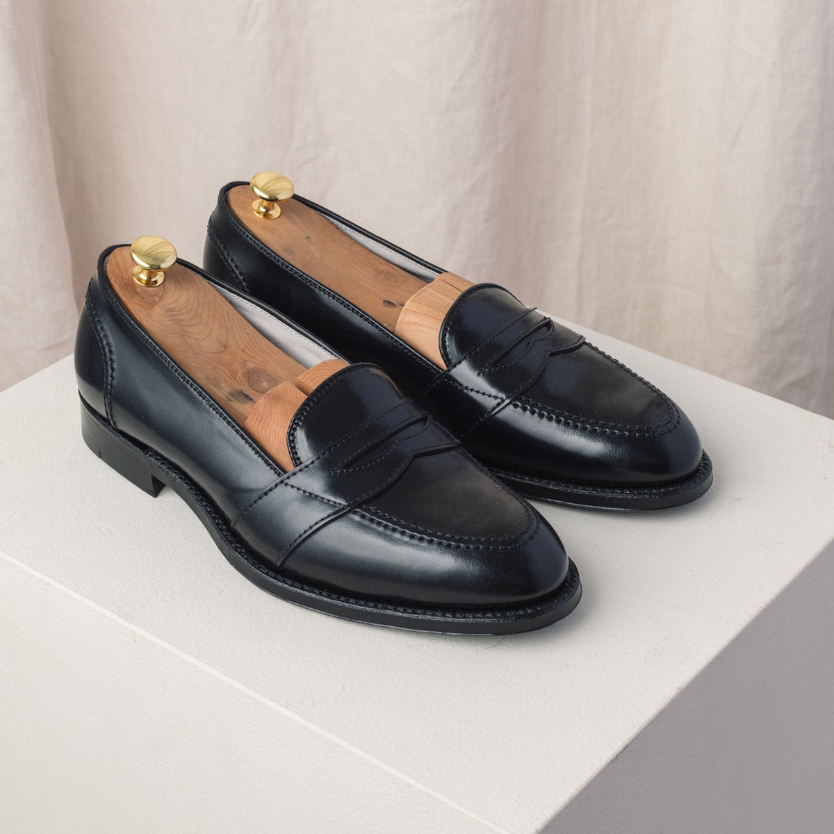 Full Strap Cordovan Loafer Black