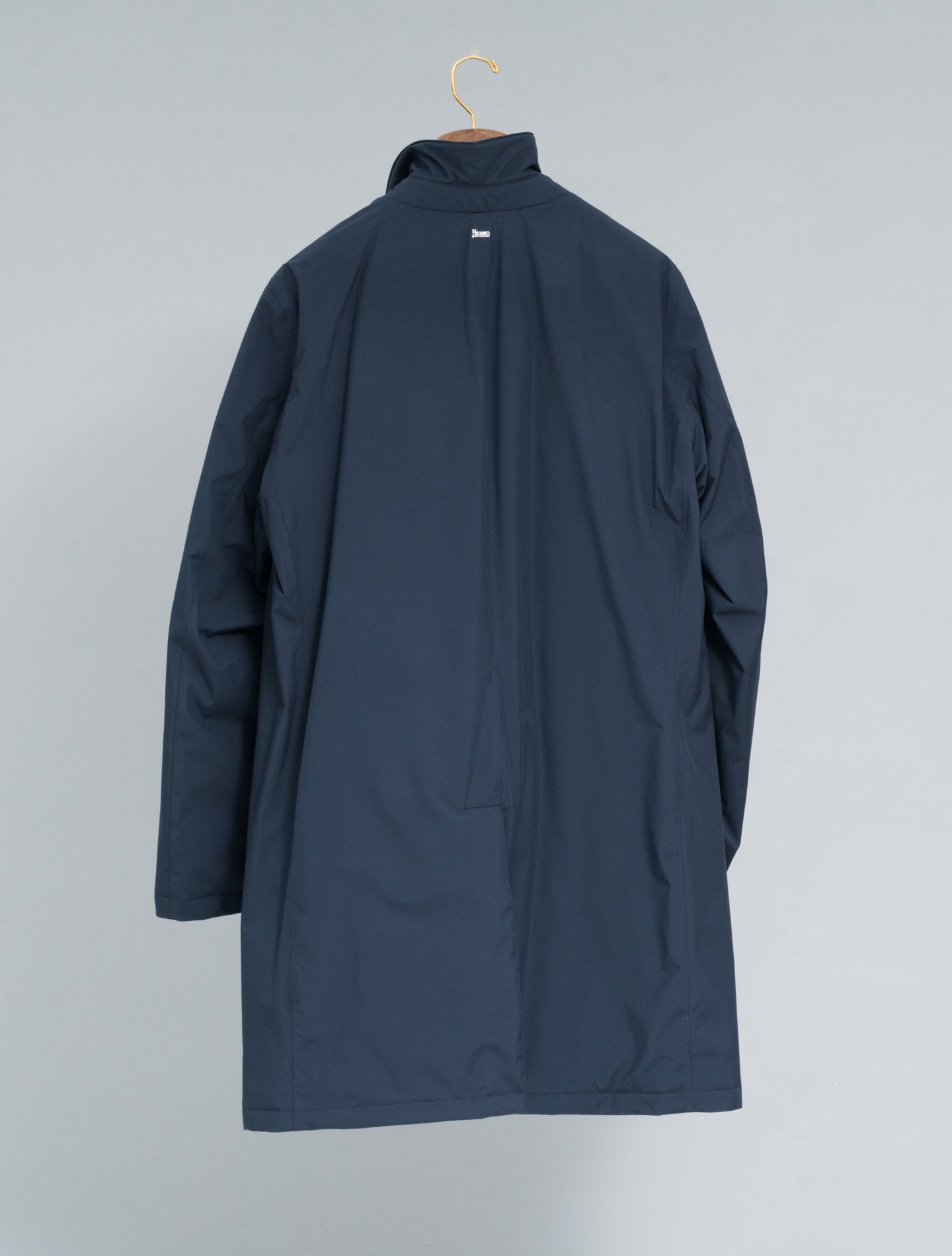 Functional Dun Padded Coat Navy Herno Outerwear 48