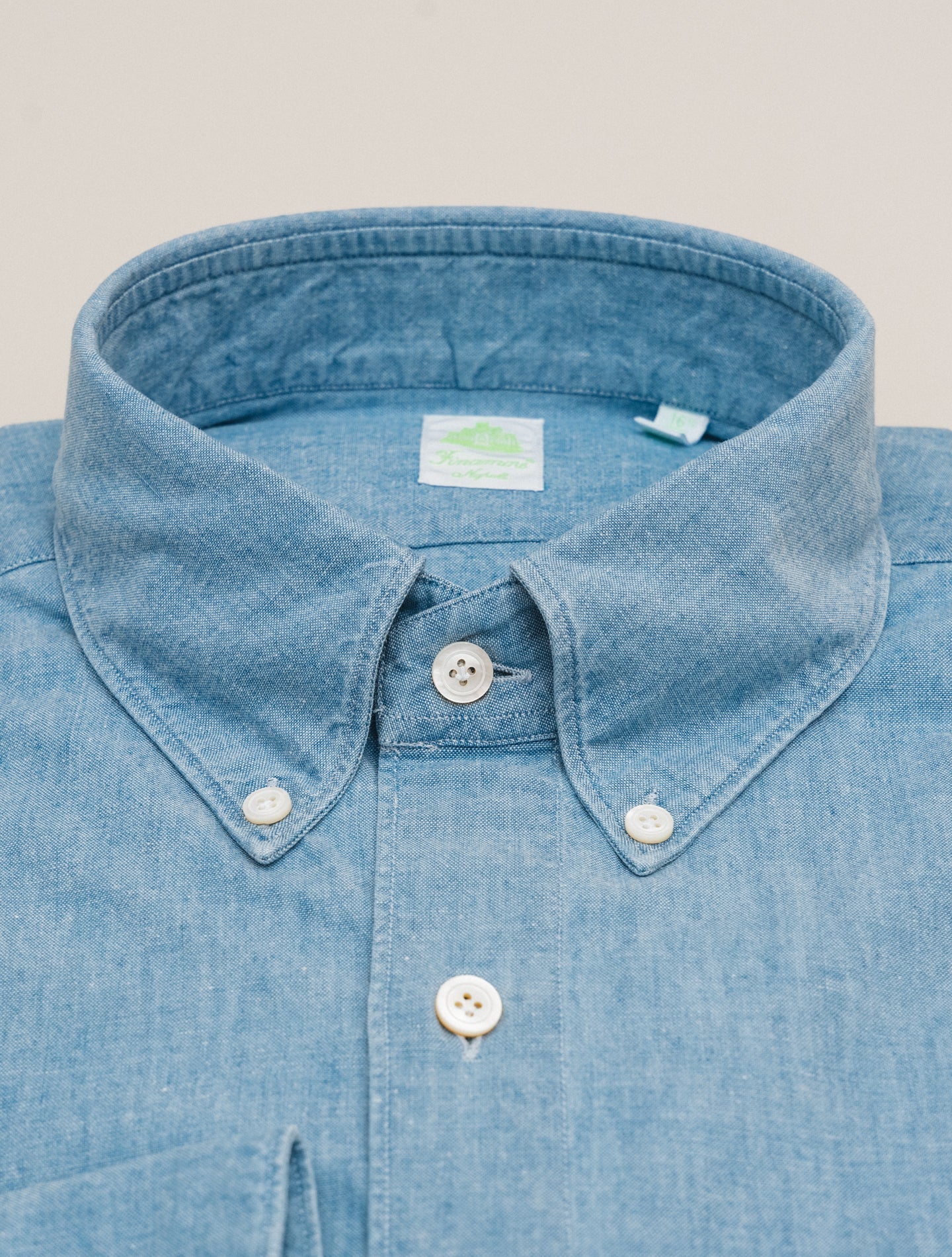 Gaeta Leonardo Chambray Shirt Blue Finamore Shirts 39