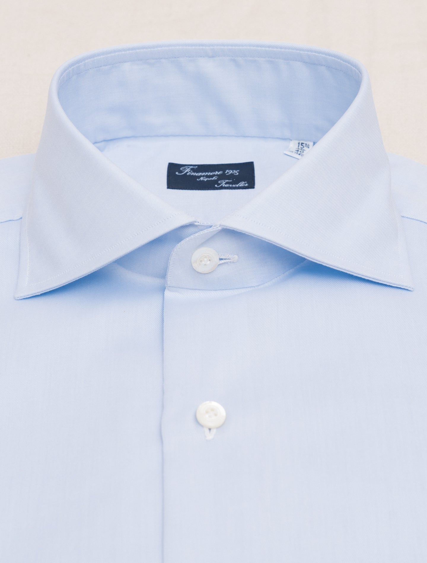 Gaeta Leonardo Chambray Shirt Blue Finamore Shirts Gabucci