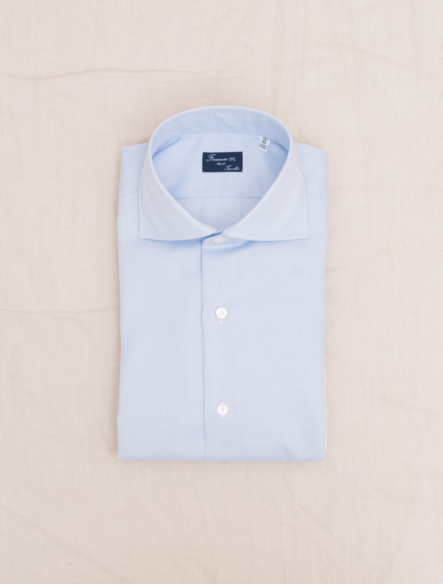 Gaeta Leonardo Chambray Shirt Blue Finamore Shirts Gabucci