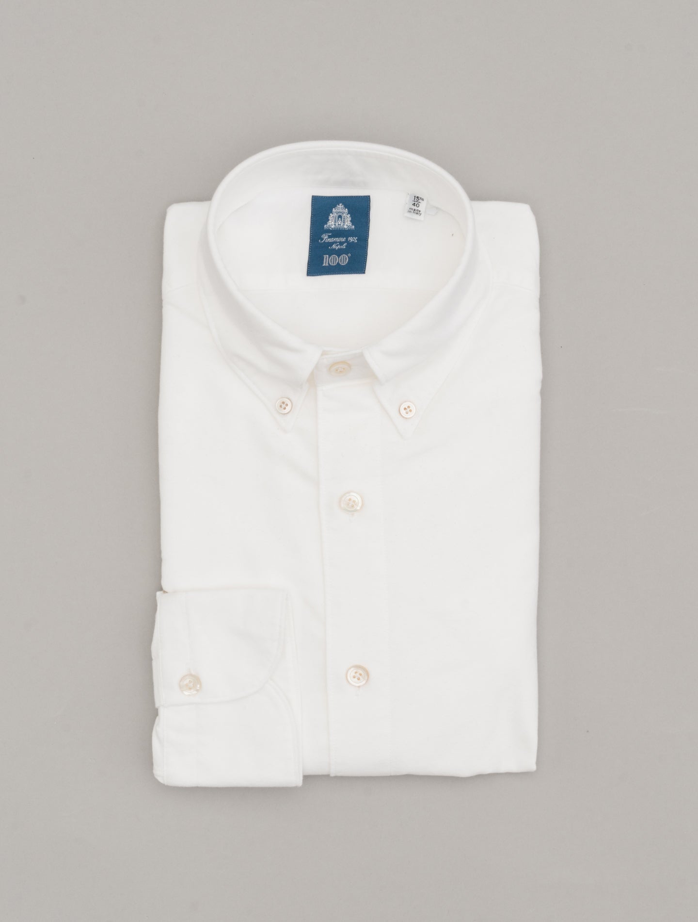 Gaeta Leonardo Chambray Shirt White Finamore Shirts 39