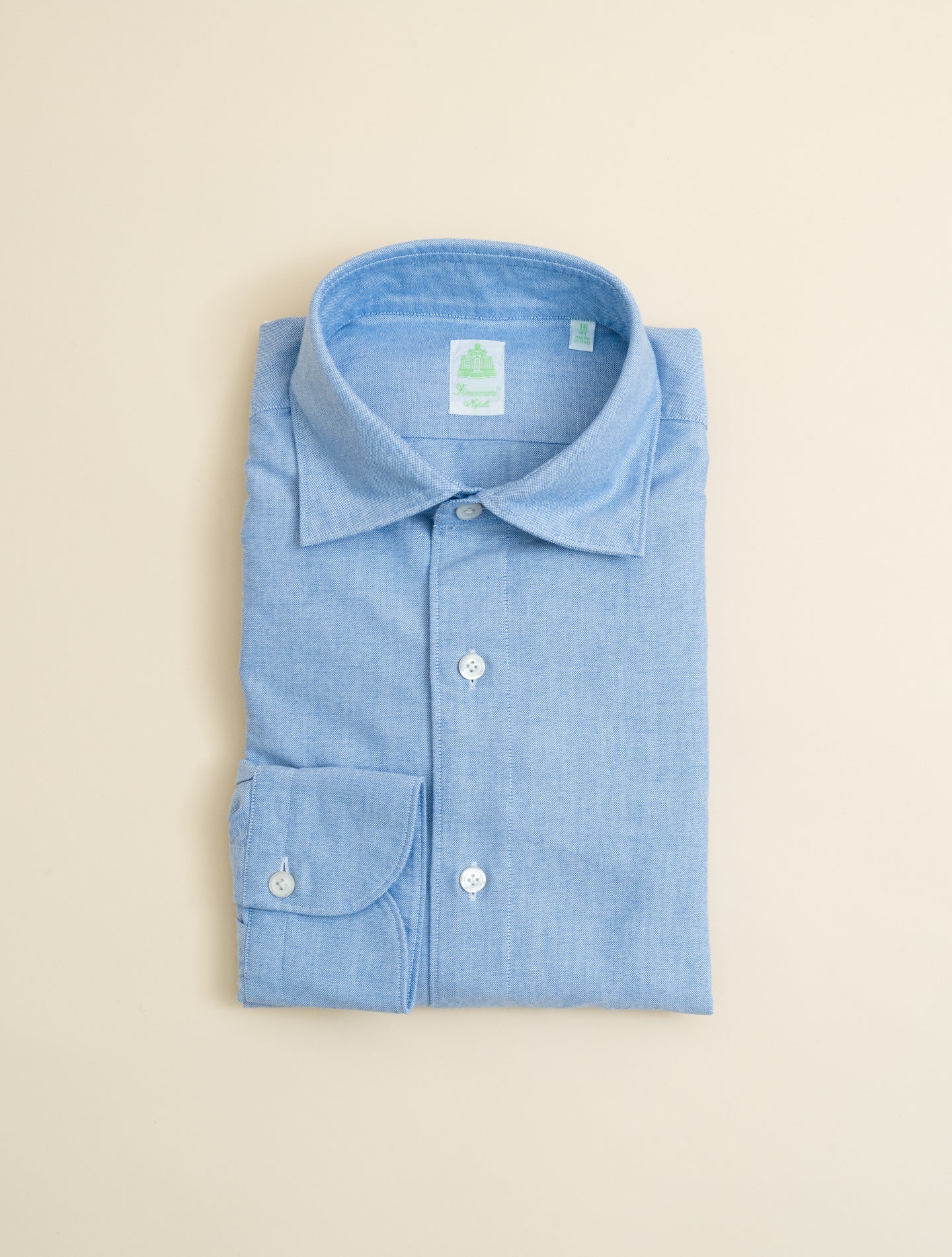 Gaeta Luigi Soft Oxford Shirt Blue Finamore Shirts 39