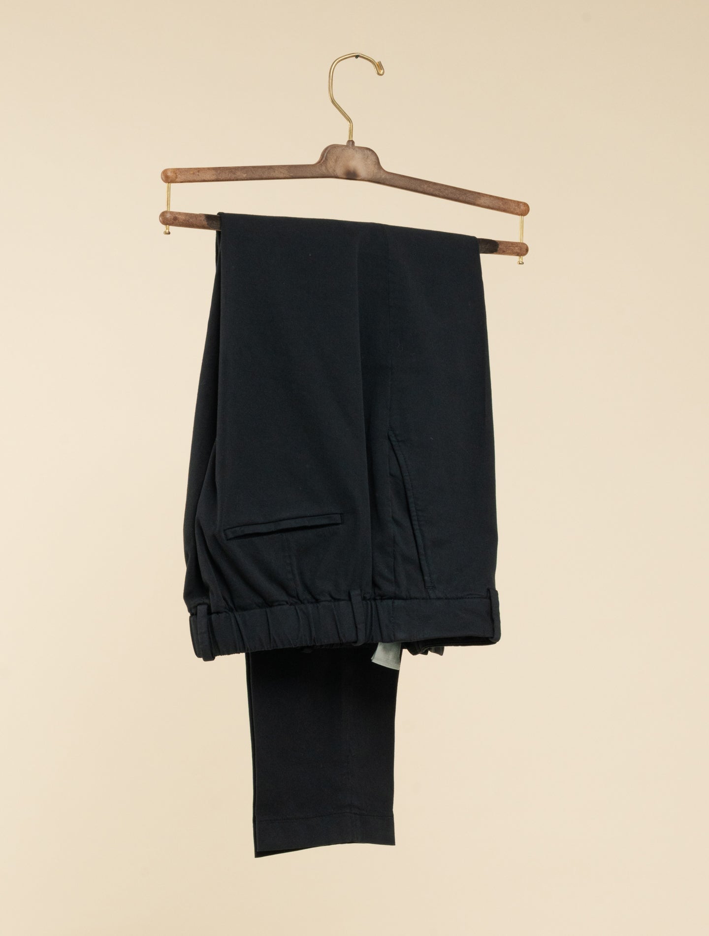 Galene Soft Cotton Twill Trousers Black Slowear Trousers IT 38