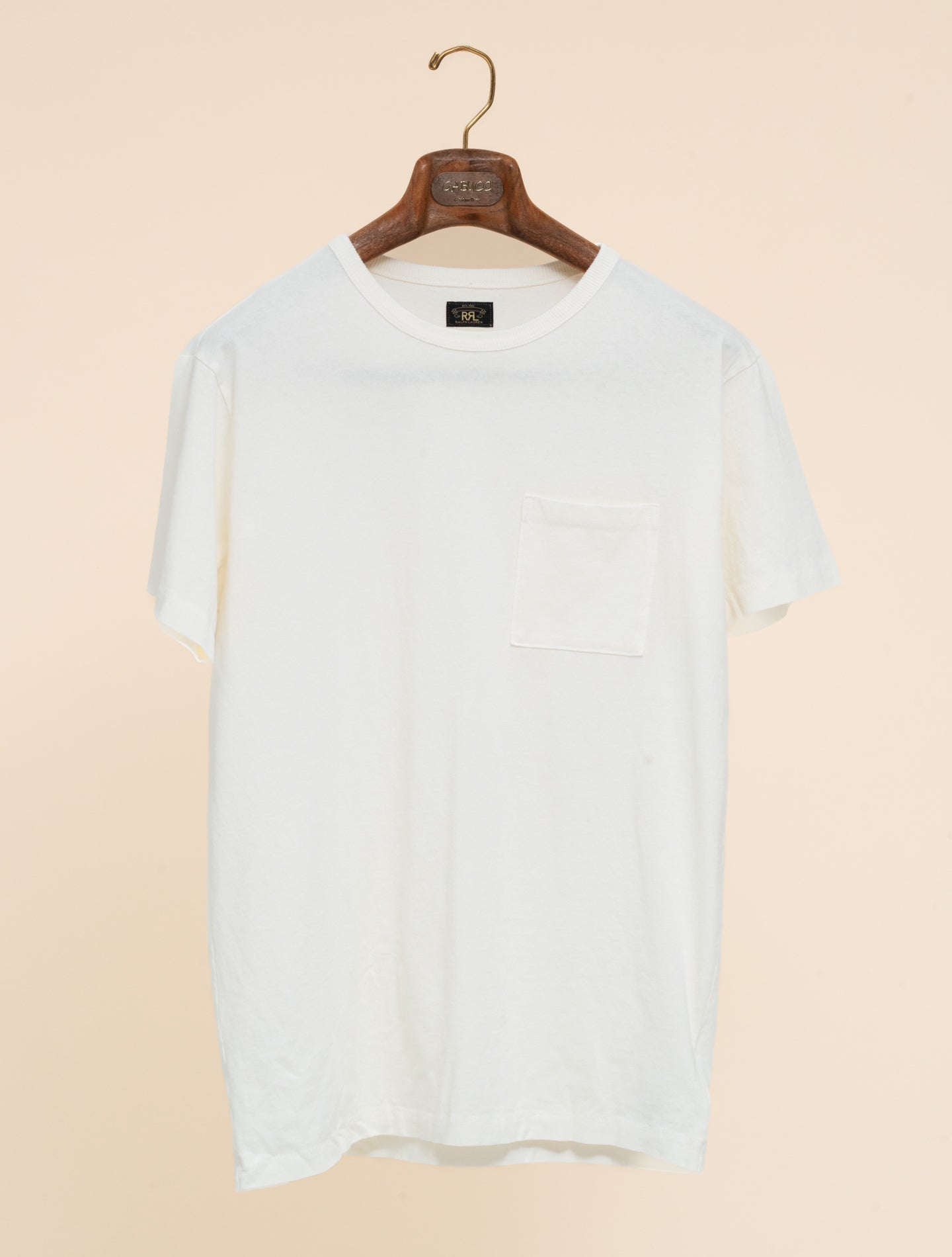 RRL Garment-dyed Pocket T-shirt 2-Pack Warm White | Gabucci