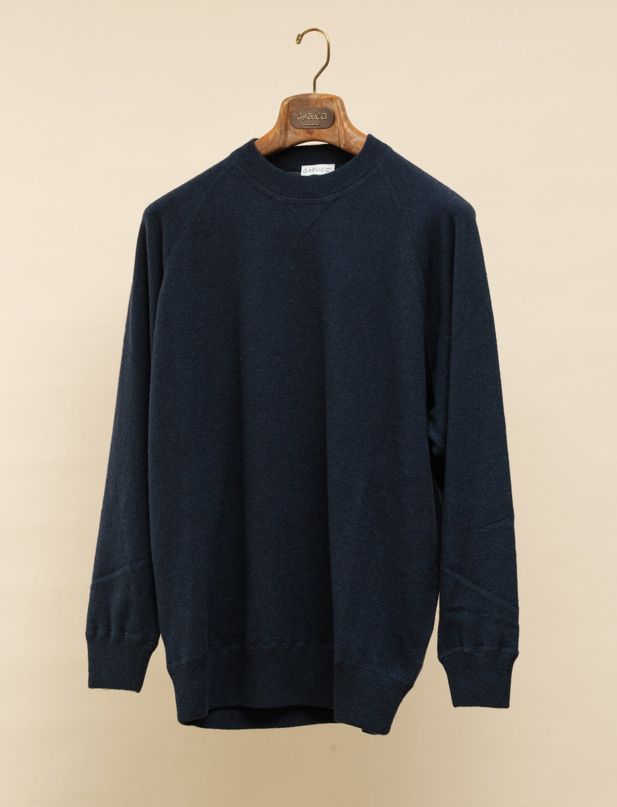 Geelong Crewneck Raglan Sweater Navy Gabucci Knitwear M
