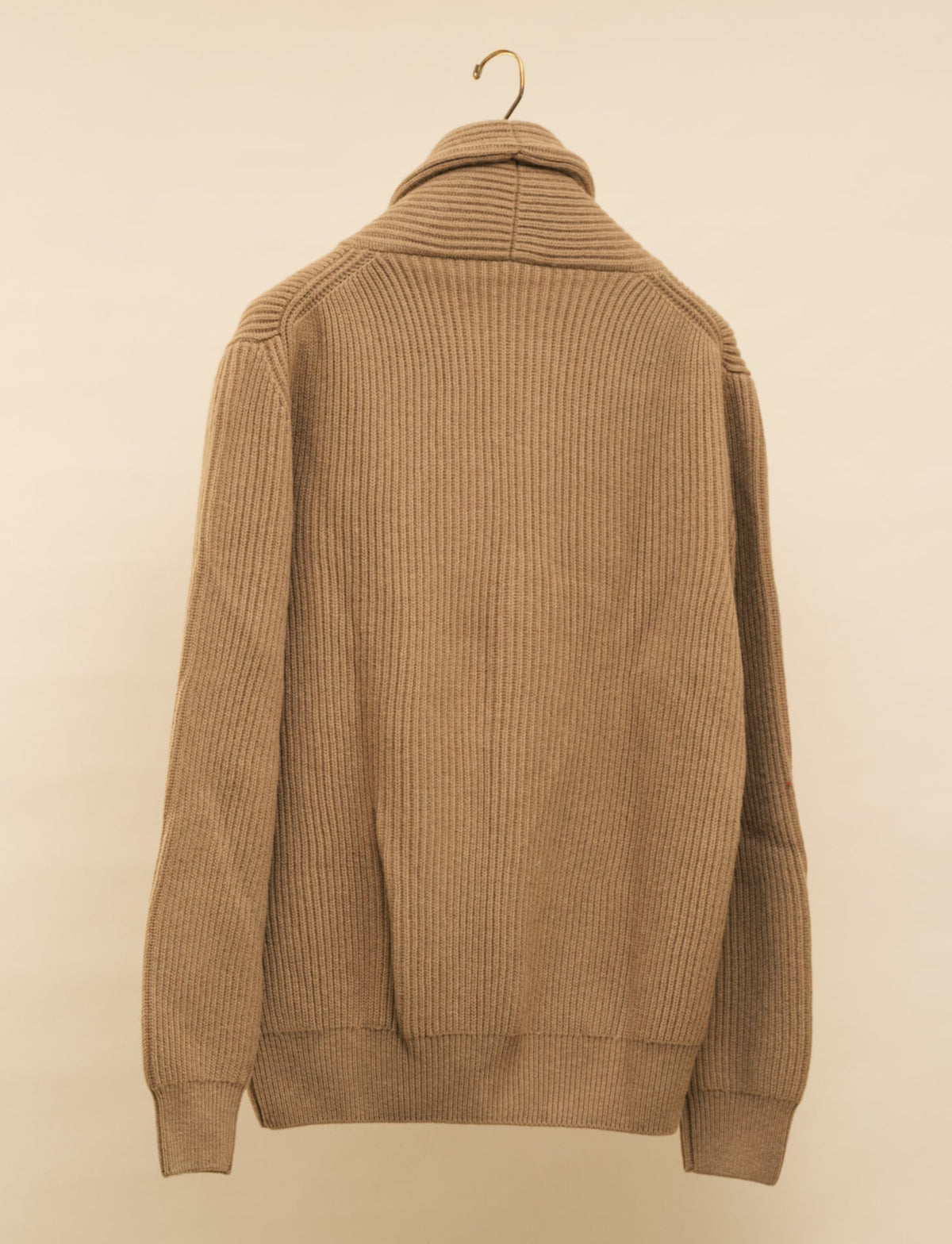 Geelong Shawl Cardigan Camel Gabucci Knitwear M