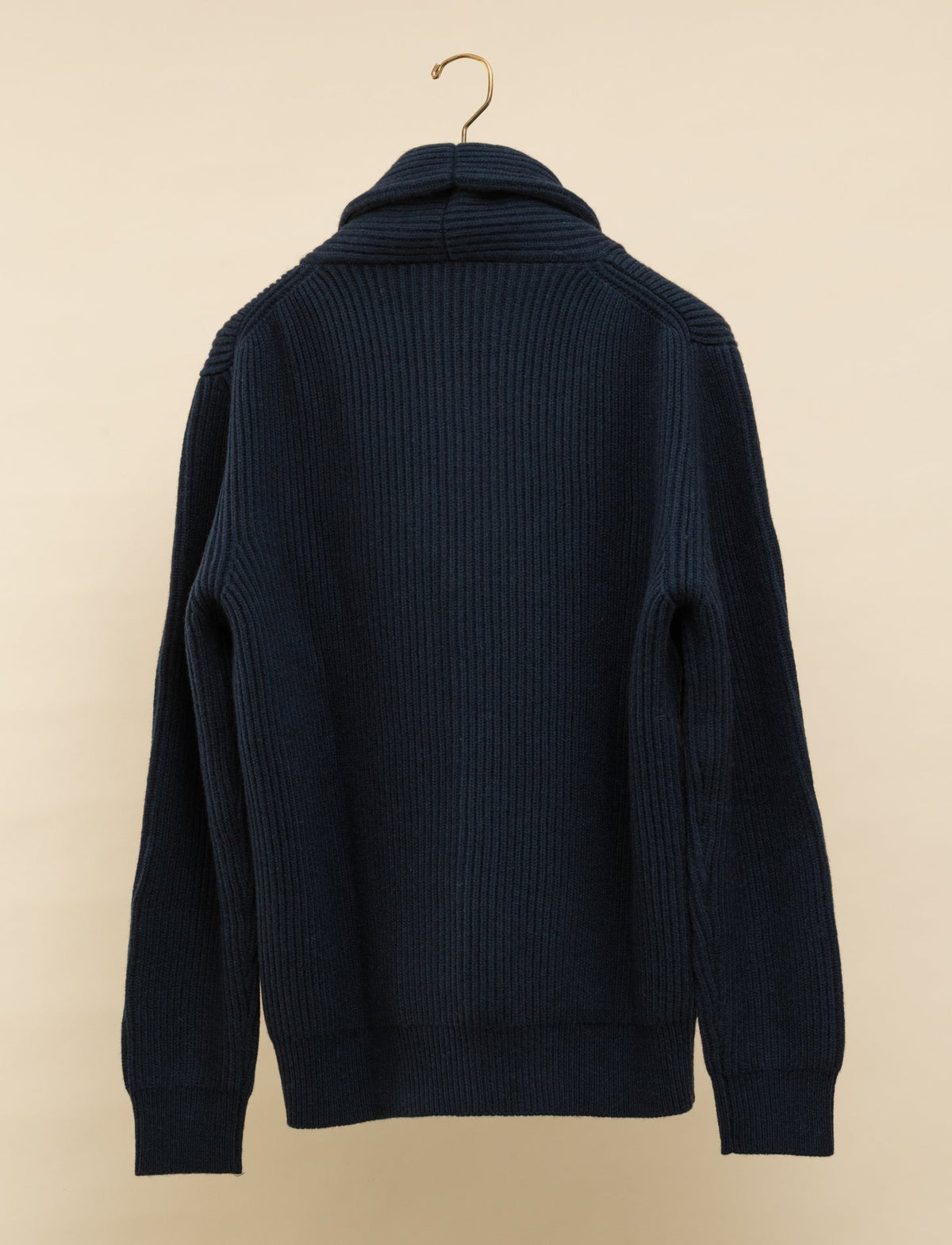 Geelong Shawl Cardigan Navy Gabucci Knitwear M