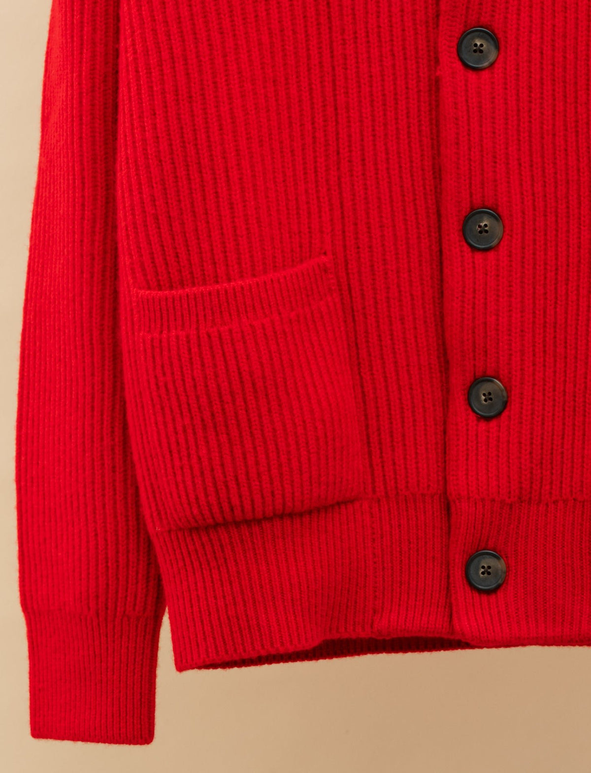Geelong Shawl Cardigan Red Gabucci Knitwear M
