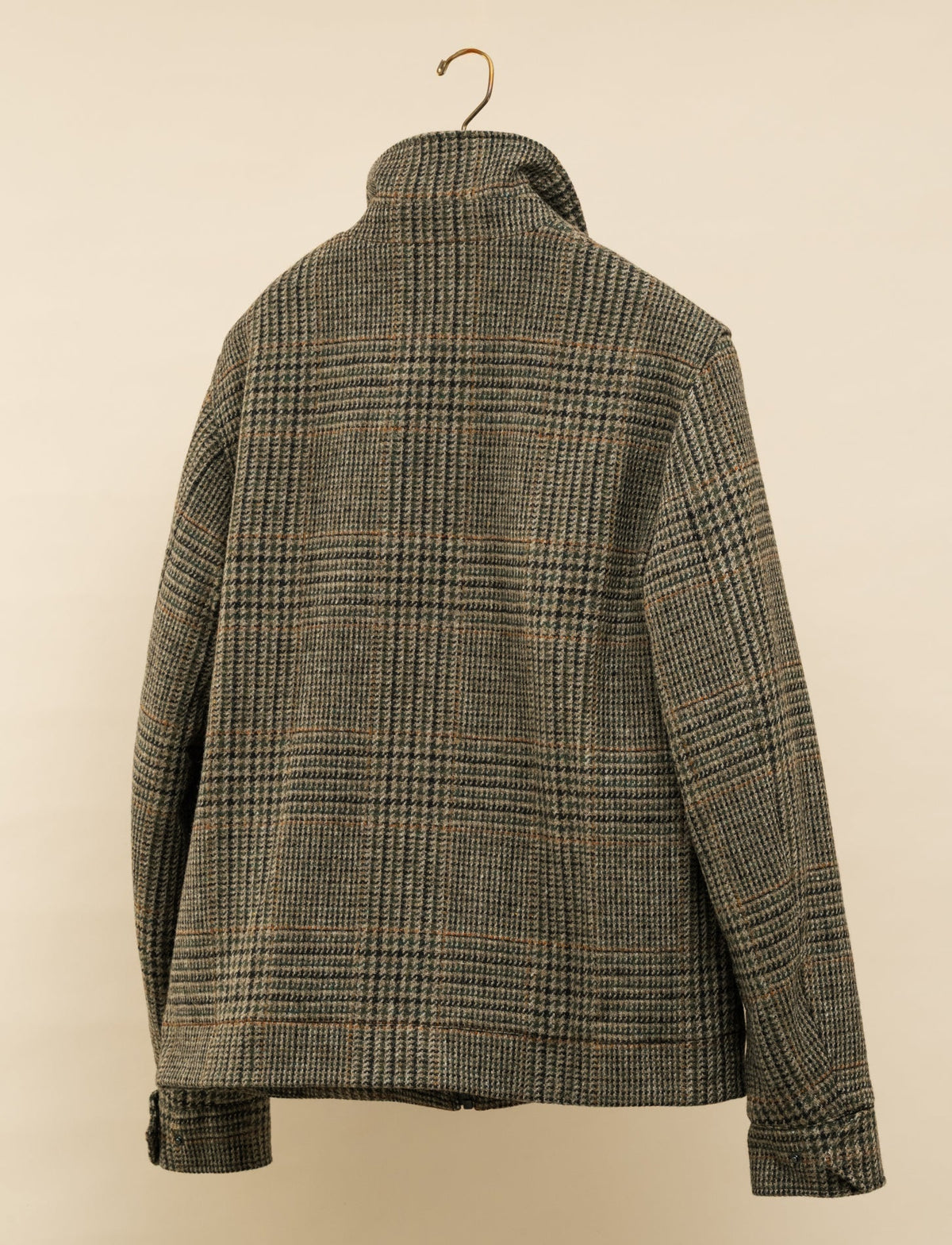 Glencheck Wool Short Jacket Military Aspesi Outerwear M