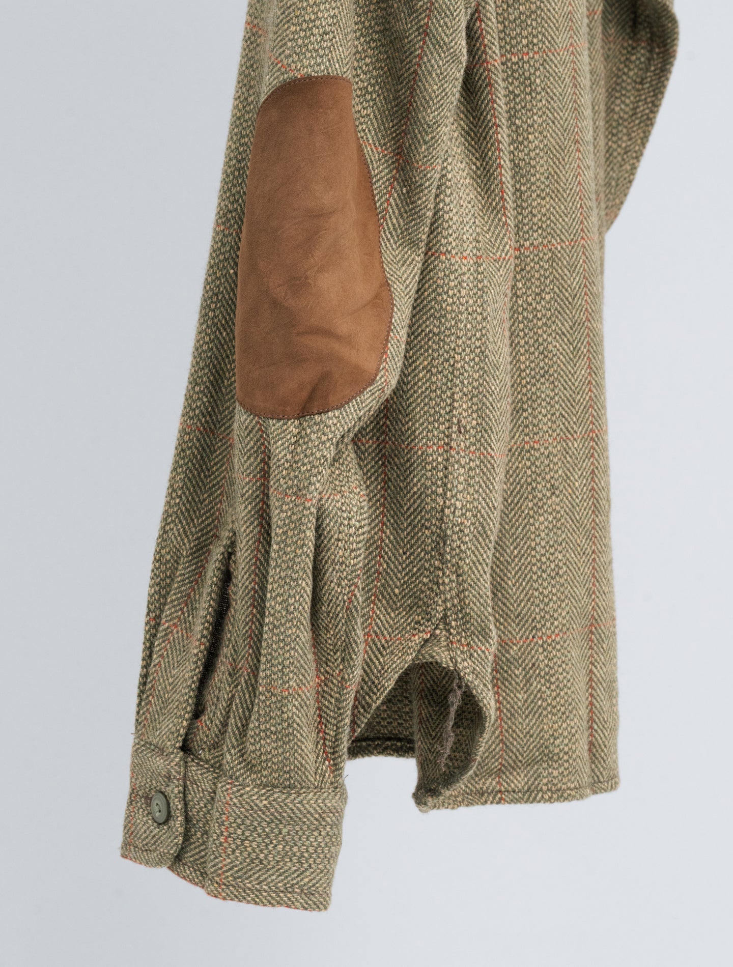 Grayson Suede - Patch Herringbone Workshirt Brown Multi RRL Shirts M