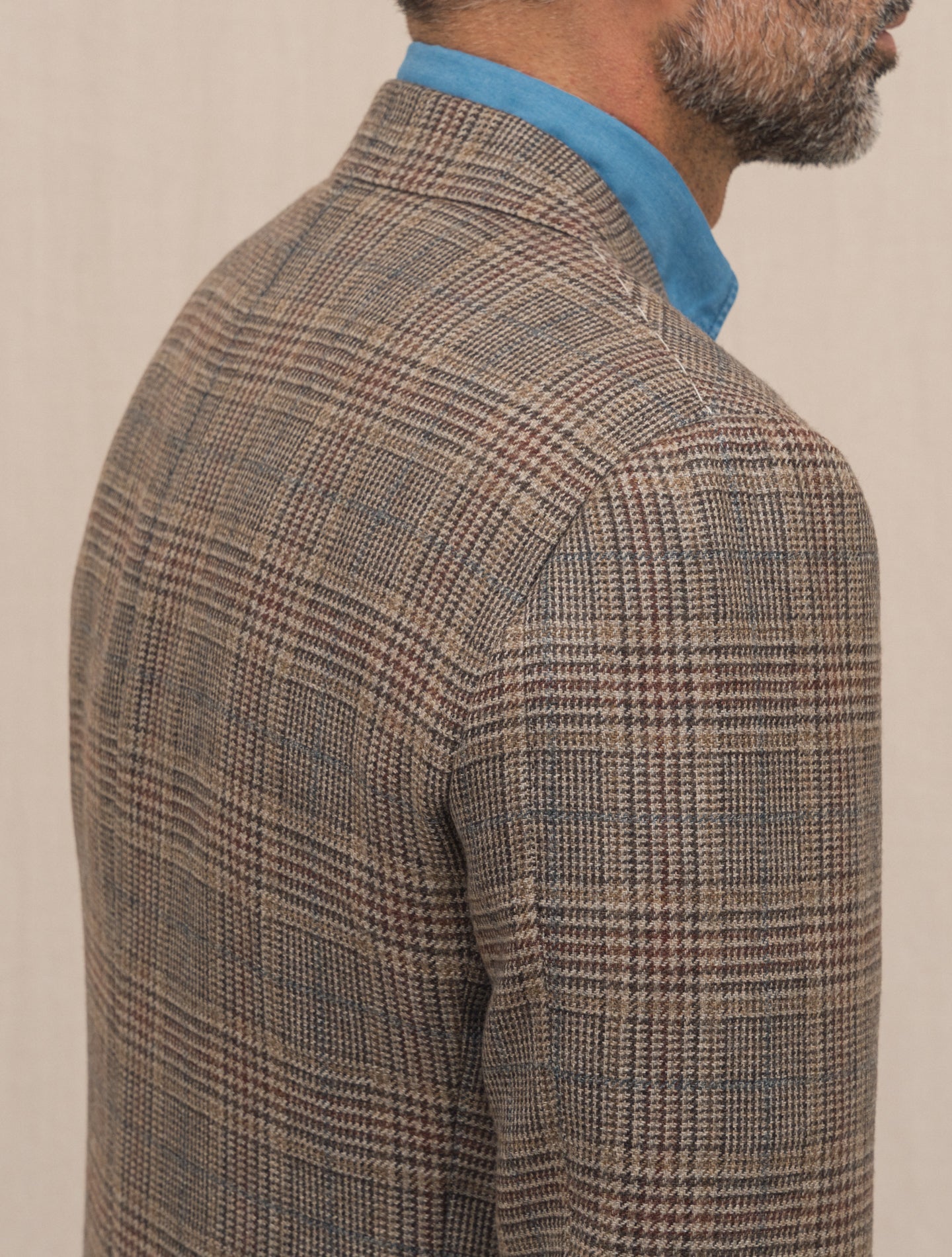 Handmade Glencheck Cashmere Jacket - Gabucci 30 Brown Cesare Attolini Jackets 48