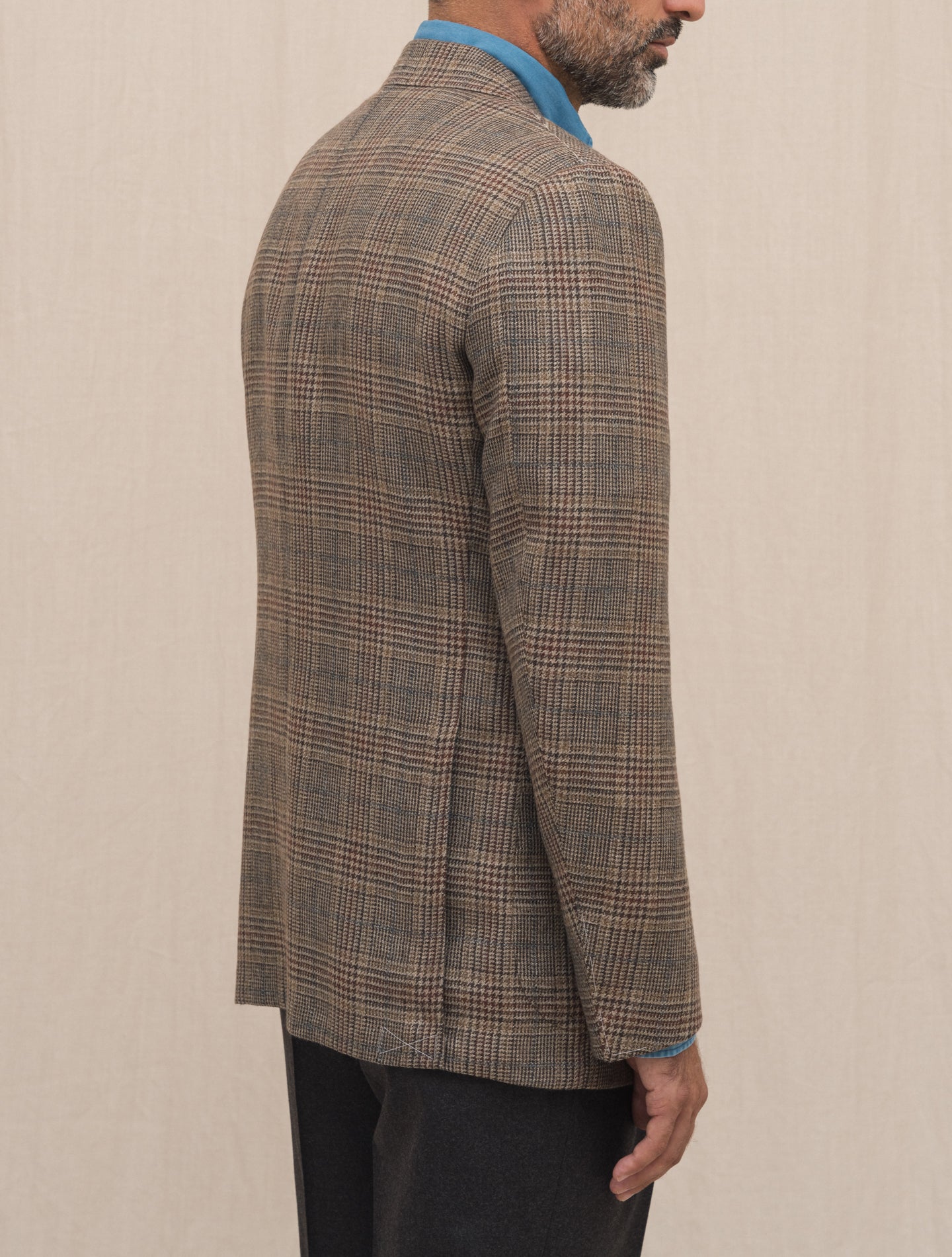 Handmade Glencheck Cashmere Jacket - Gabucci 30 Brown Cesare Attolini Jackets Gabucci