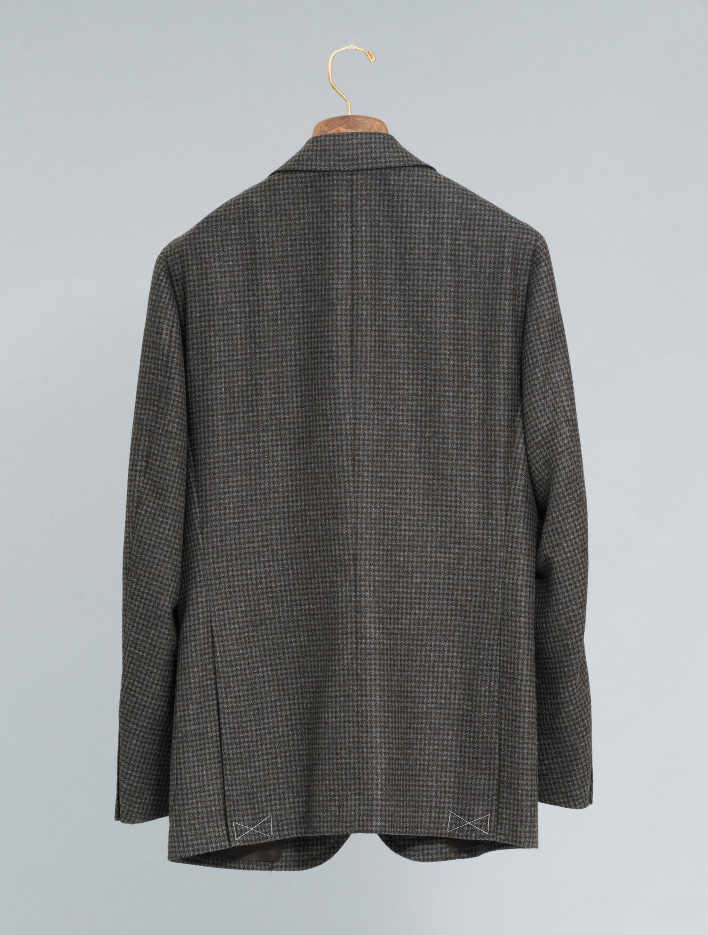 Houndstooth Cashmere Jacket Brown | Cesare Attolini | Gabucci