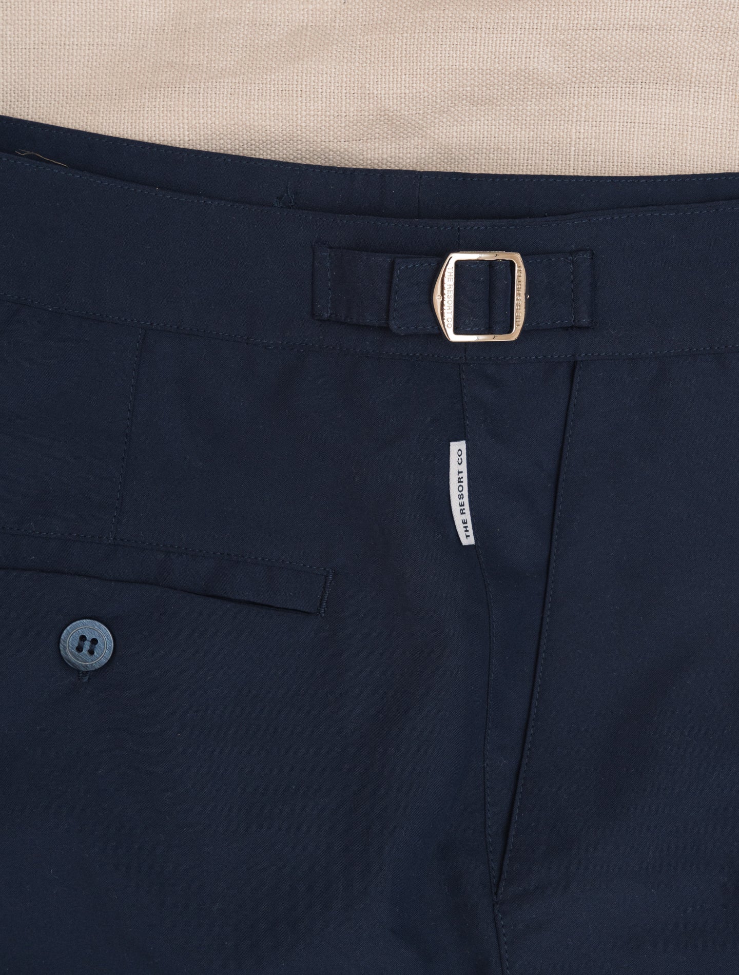 Handmade Tailored Swim trunk Navy The Resort Co Swimwear 30