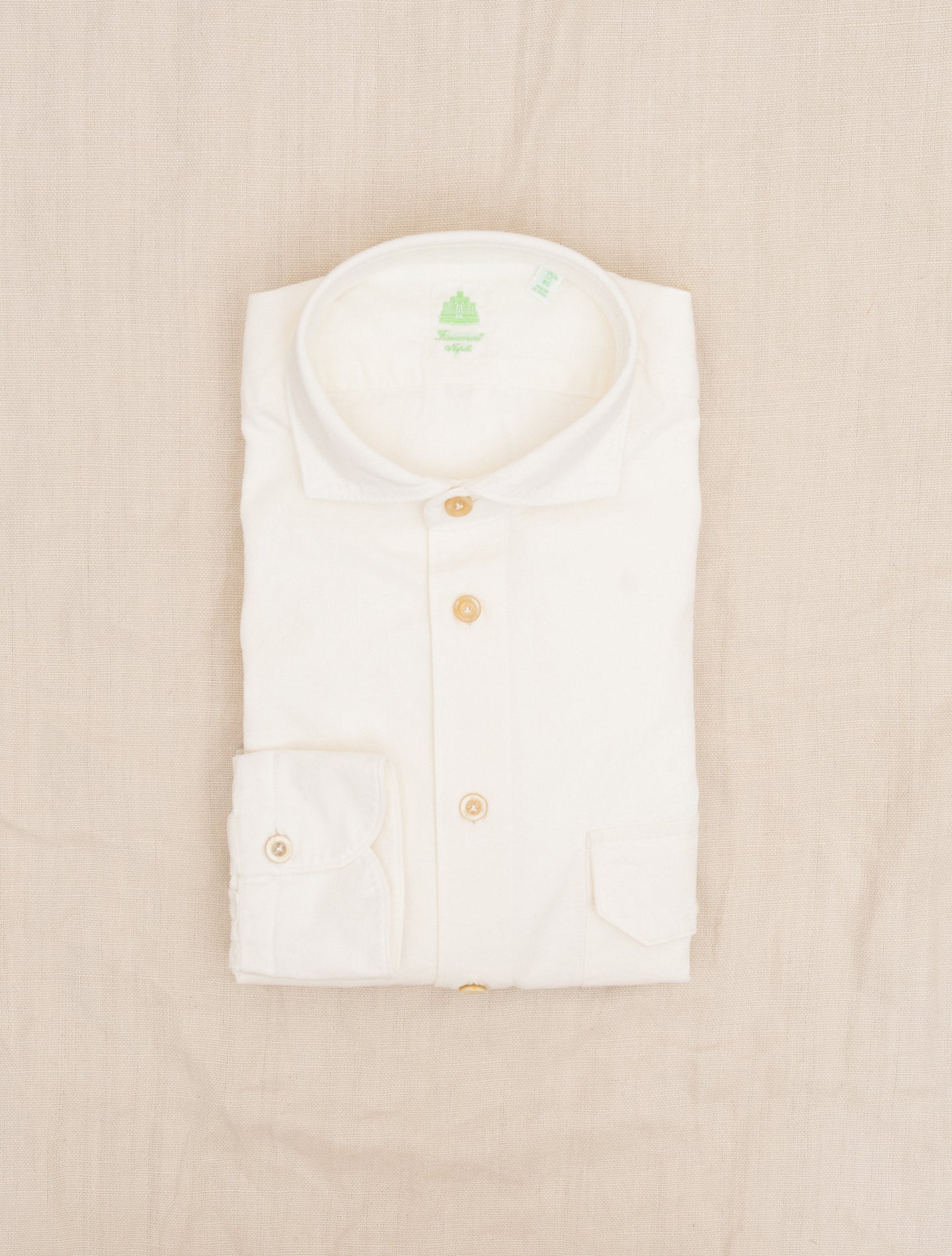 Heavy Cotton Madison Shirt White Finamore Shirts 39