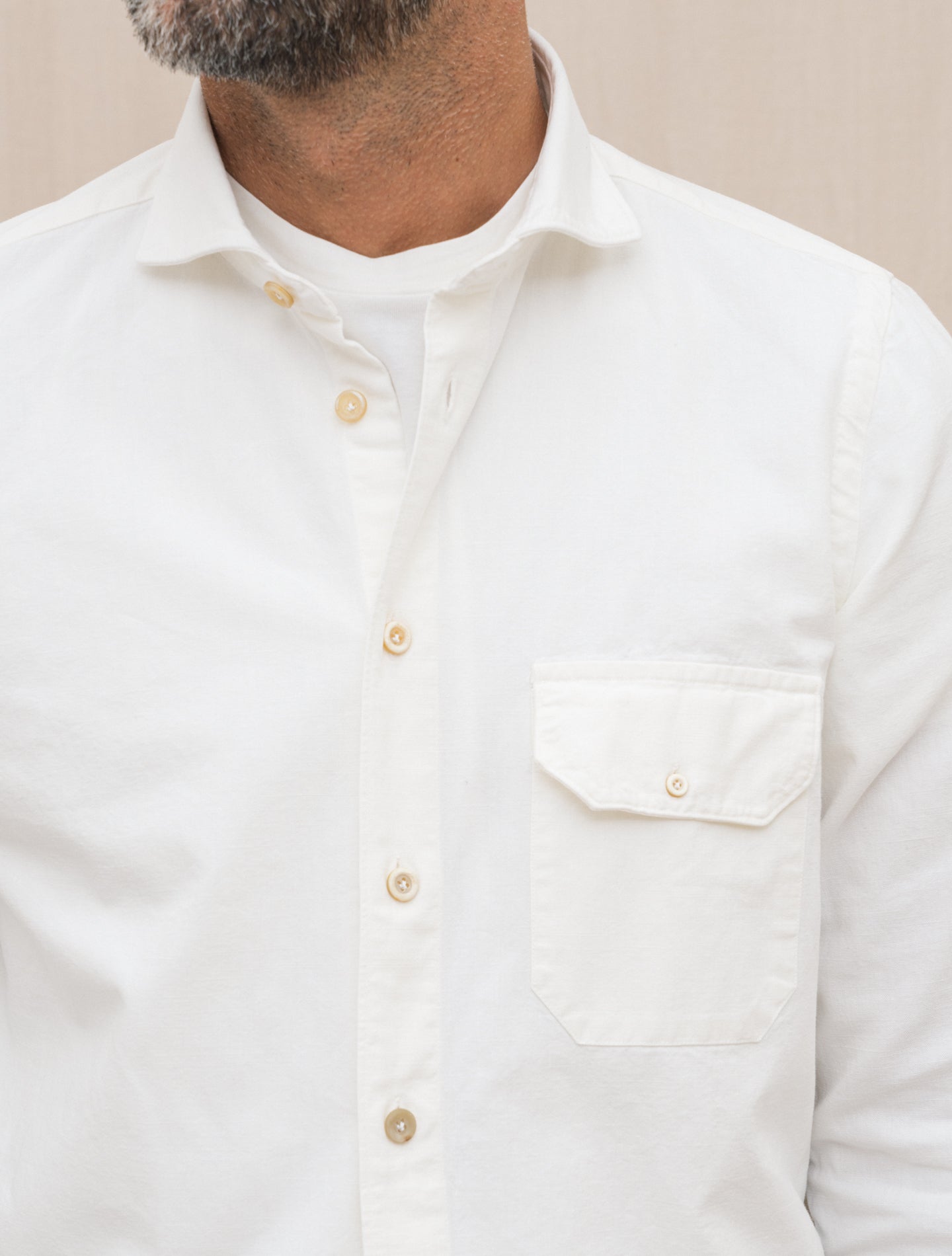 Heavy Cotton Madison Shirt White Finamore Shirts 39