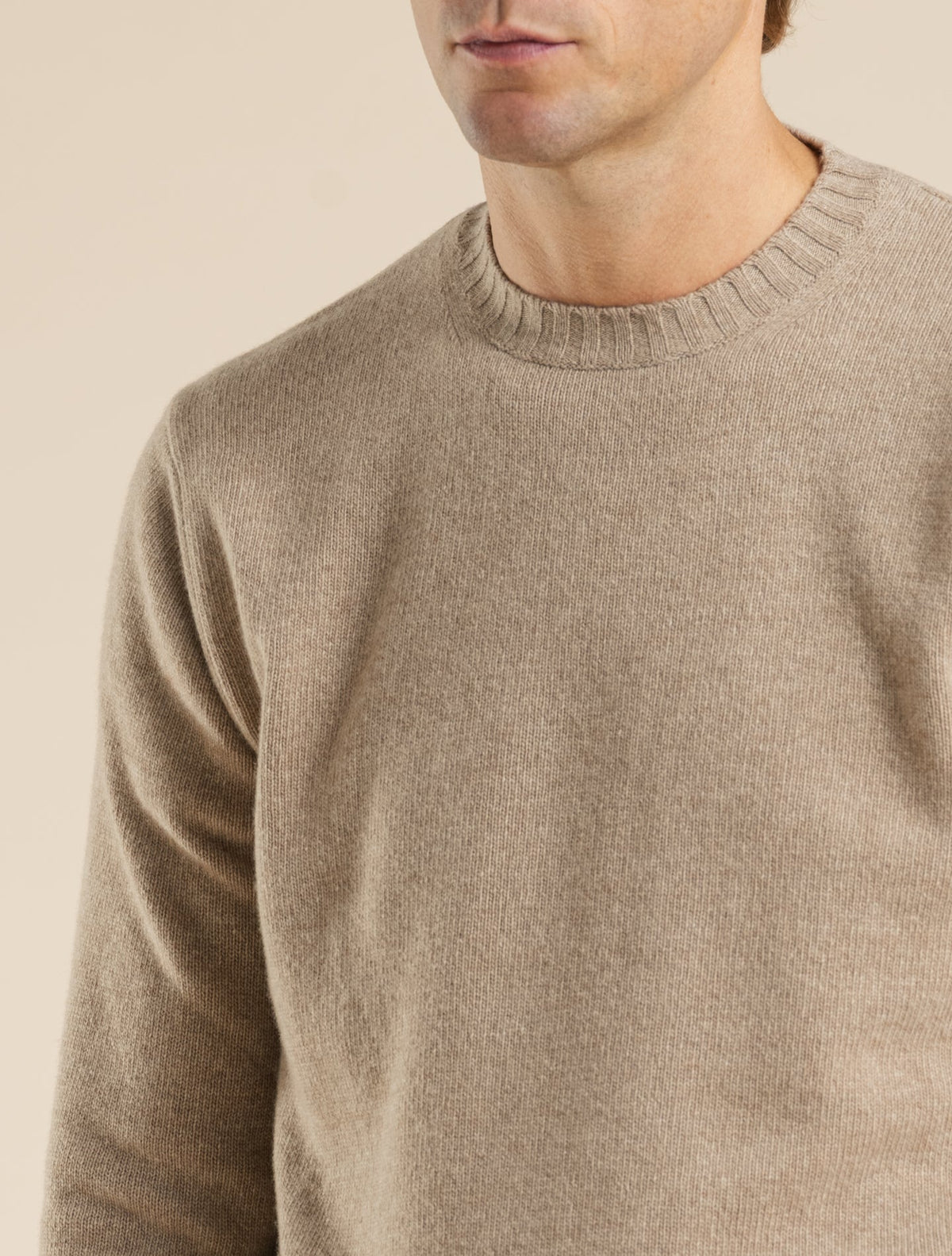 Heavy Knit Wool Cashmere Crewneck Bambu Morgano Knitwear 46