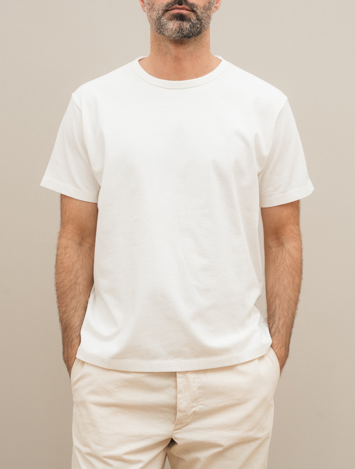 Heavy Weight Tee Warm White RRL T-shirts S