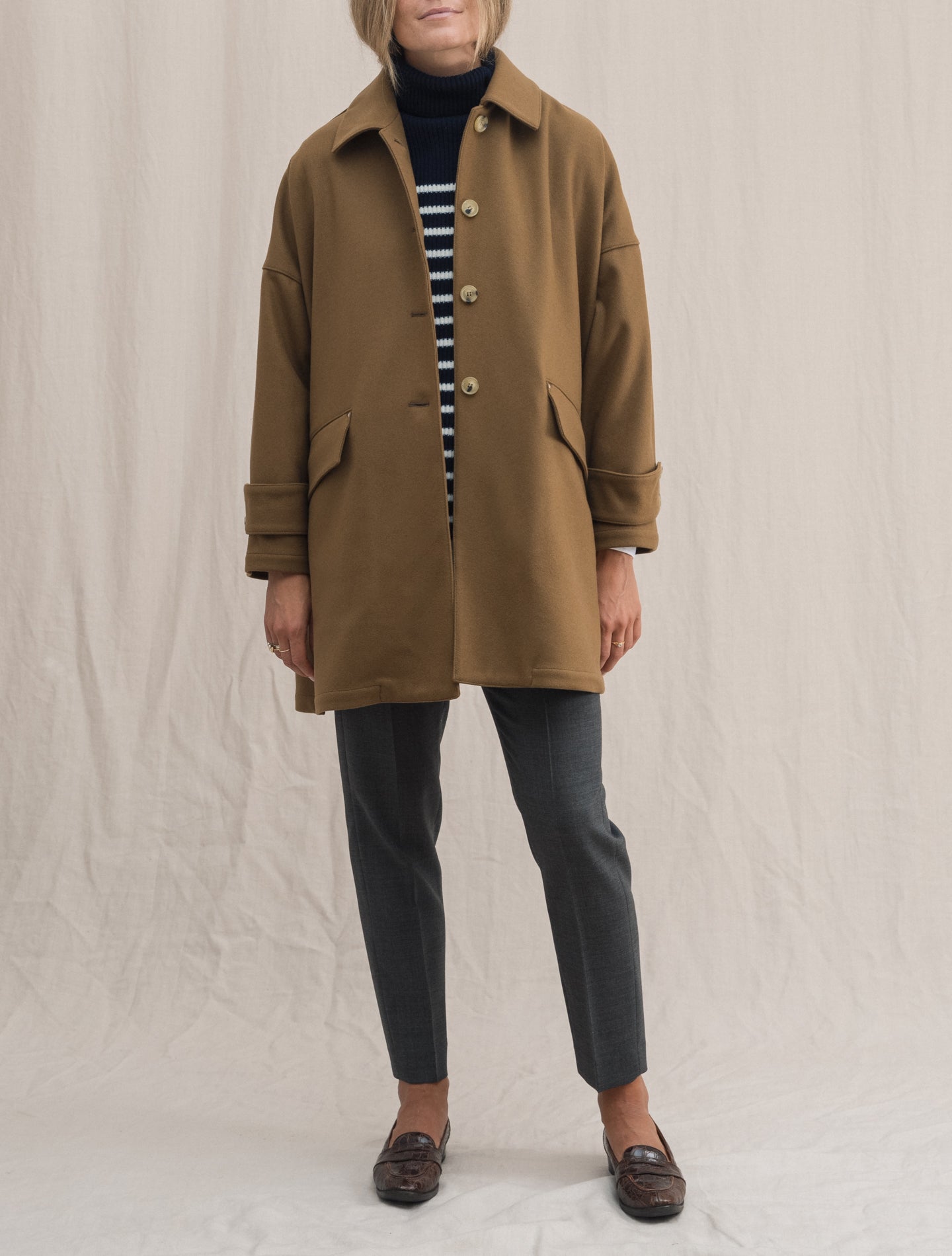 Humbie Wool Jacket Camel | Gabucci