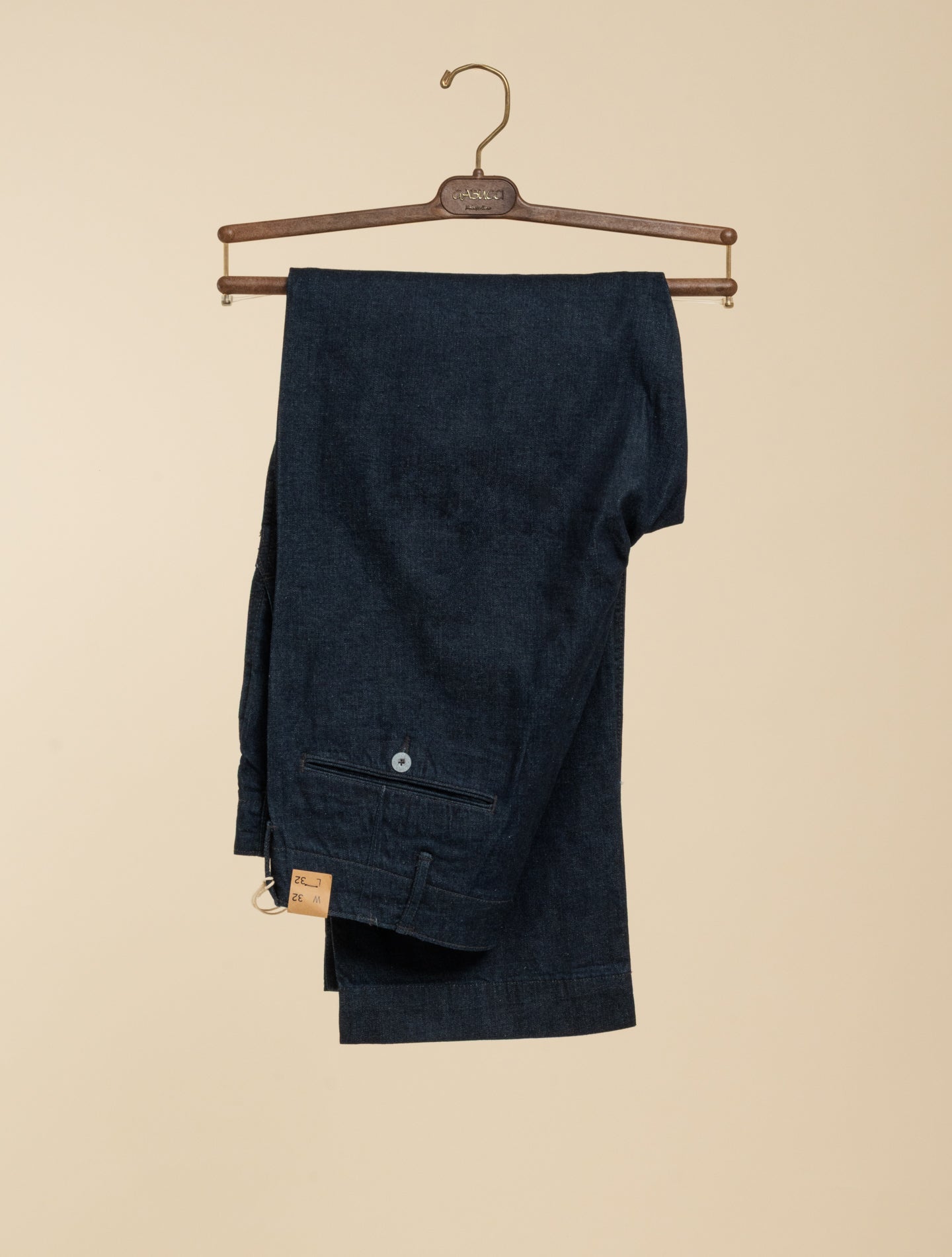 Indigo Rinsed Denim Field Trousers | Double RL | Gabucci