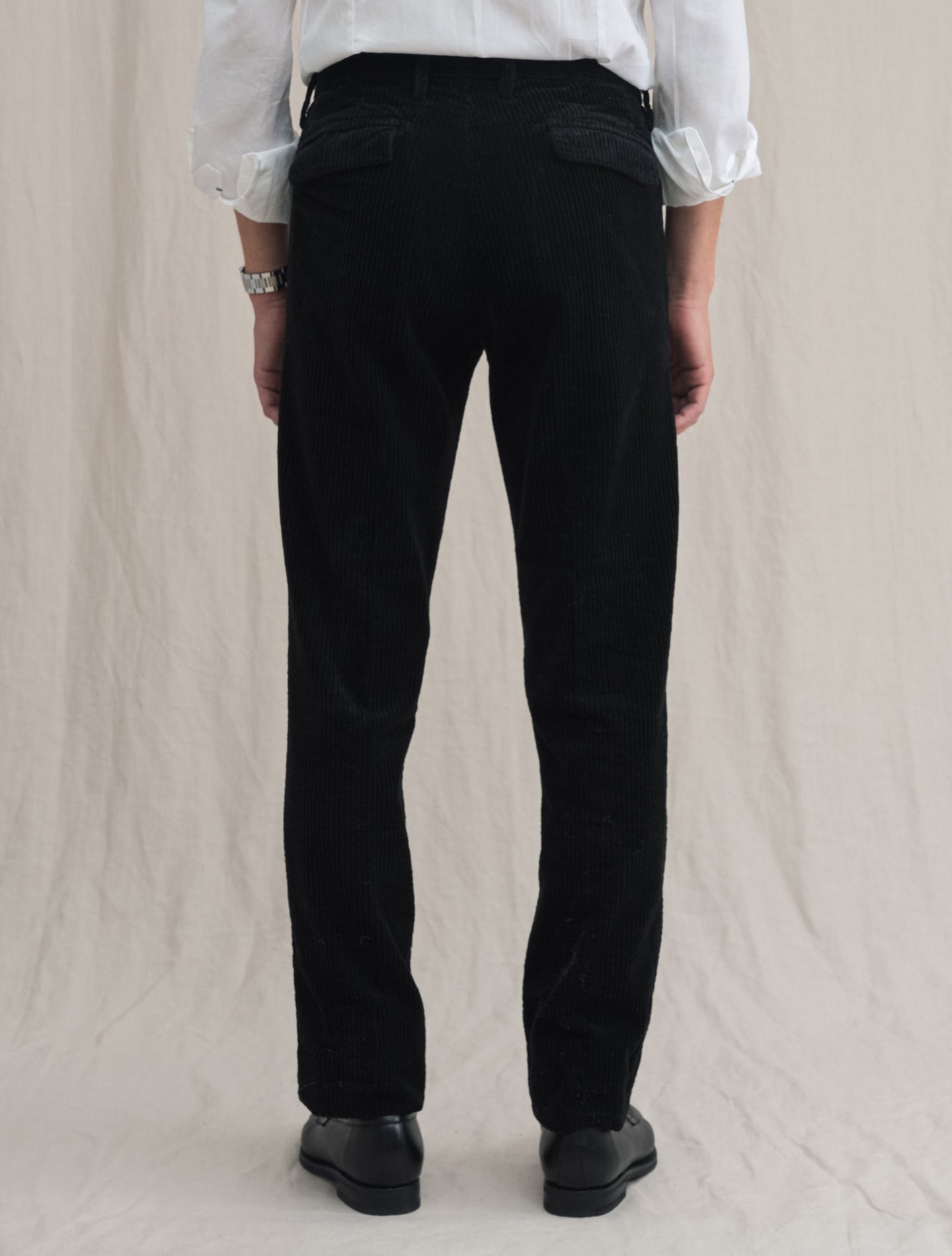 Ionio2 Corduroy Trousers Navy | Gabucci