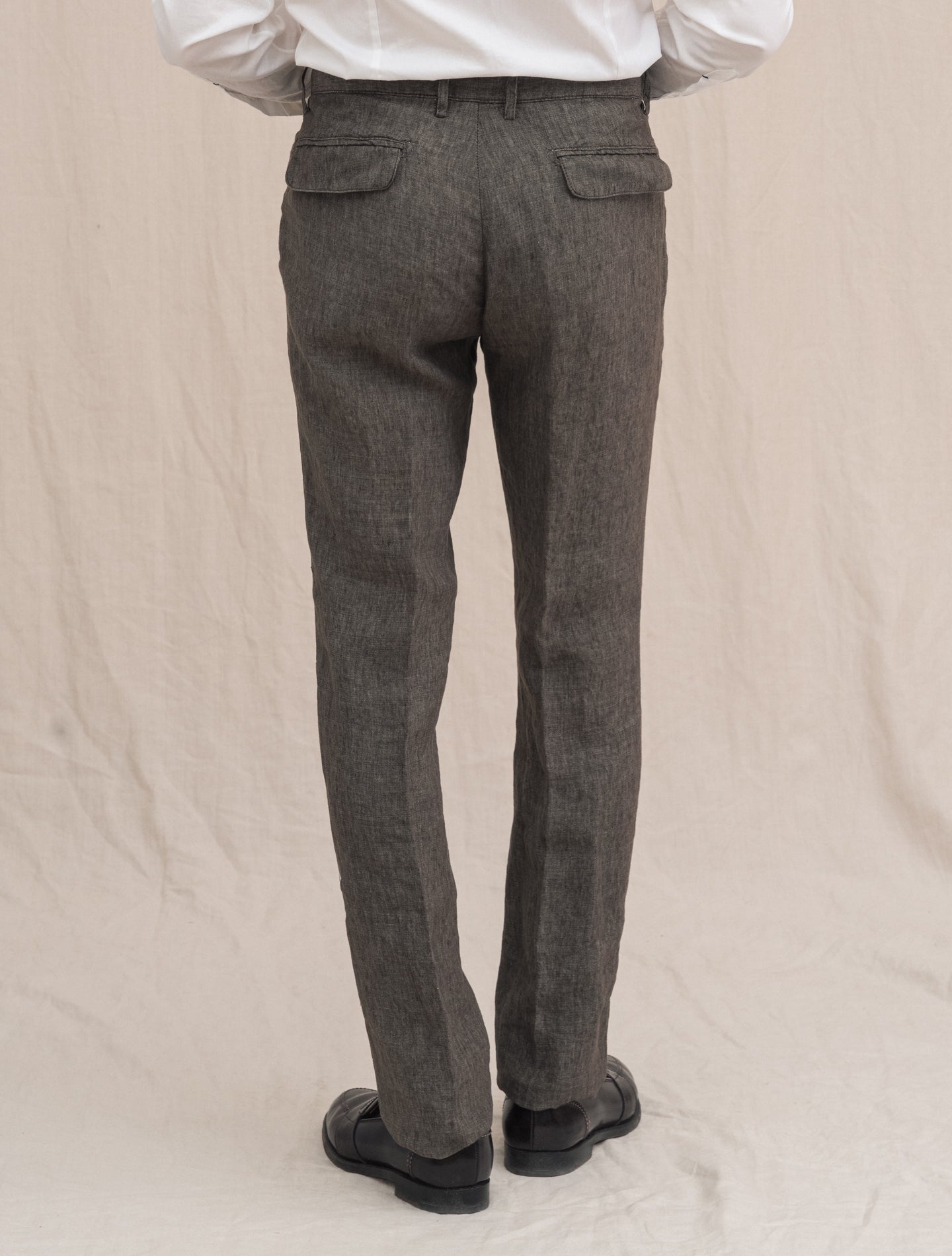 Ionio2 Linen Trousers Brown Massimo Alba Trousers 46