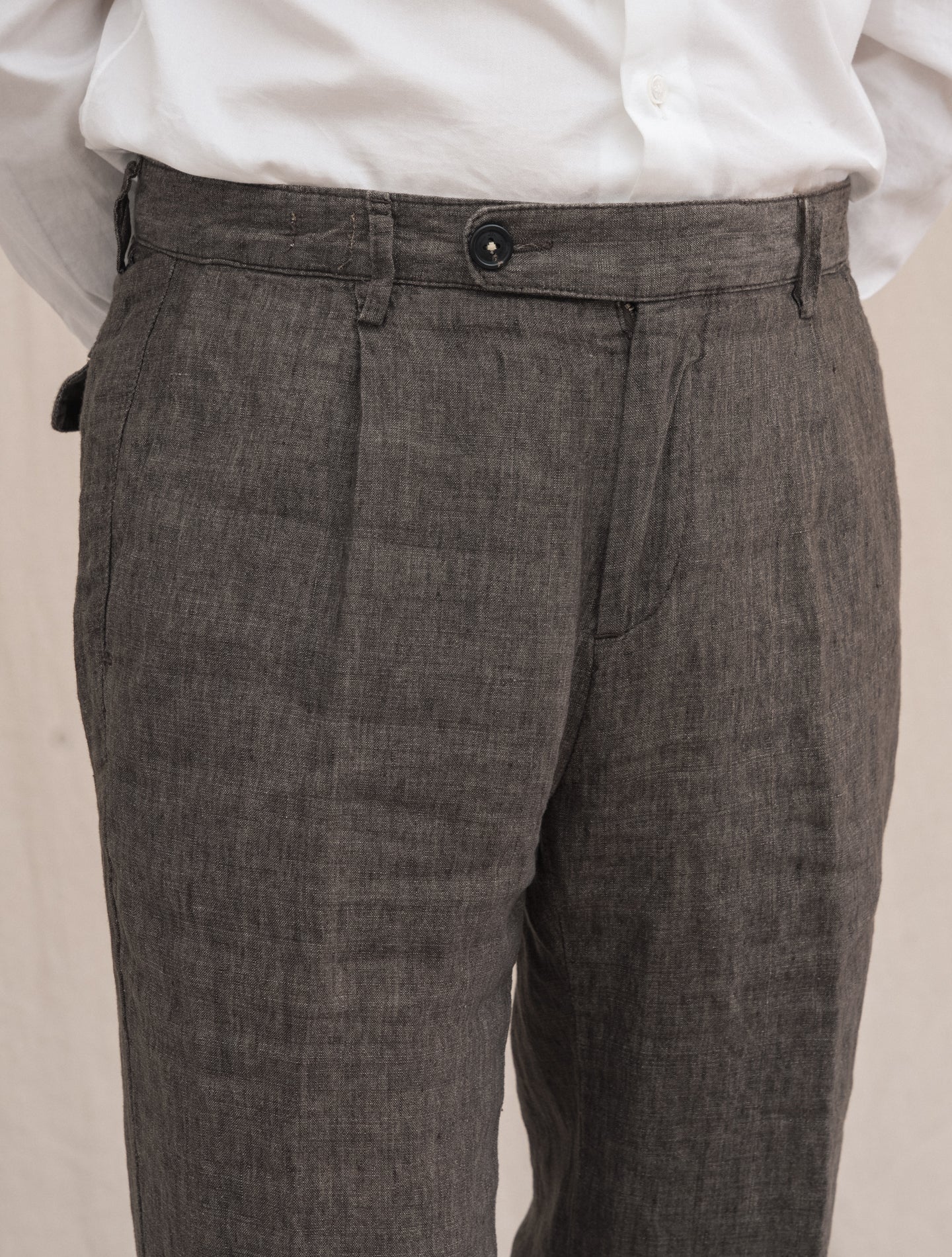 Ionio2 Linen Trousers Brown Massimo Alba Trousers 46