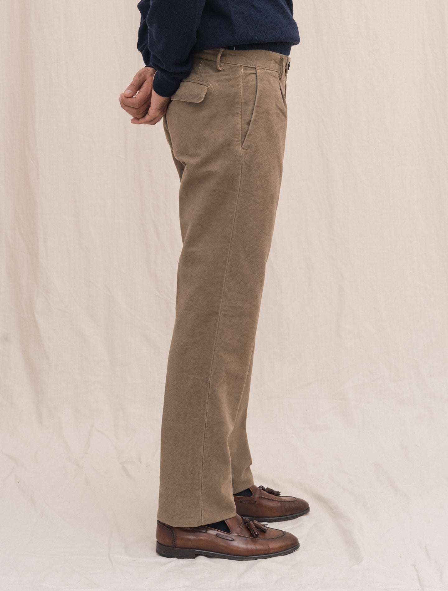 Ionio2 Moleskin Trousers Beige Massimo Alba Trousers Gabucci