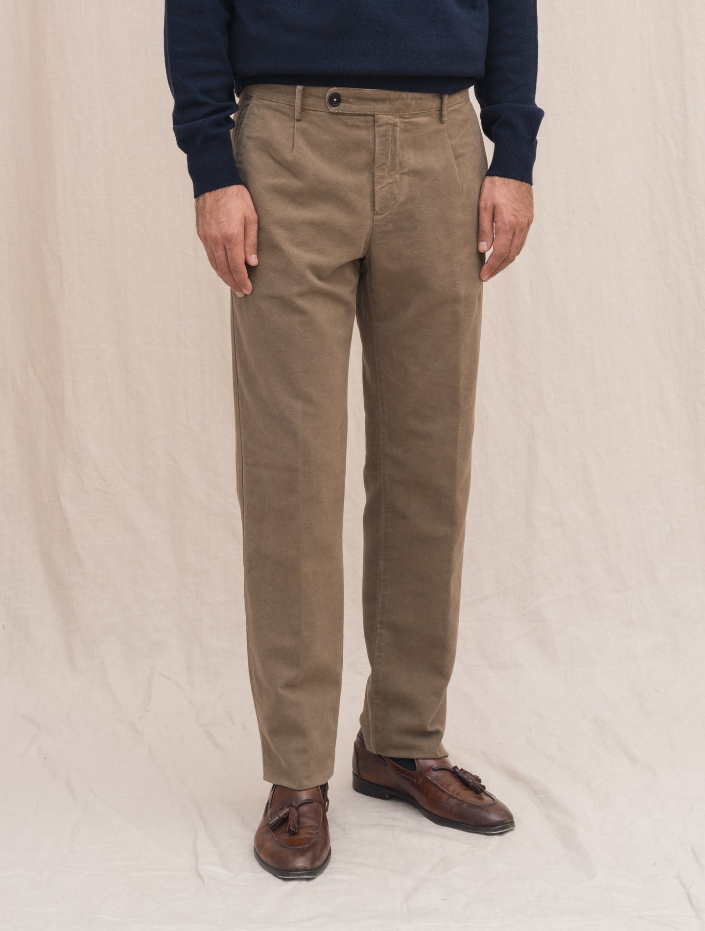 Ionio2 Moleskin Trousers Beige Massimo Alba Trousers Gabucci