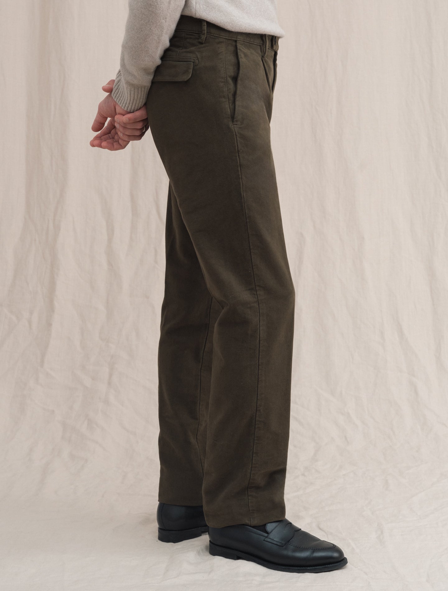 Ionio2 Moleskin Trousers Brown | Gabucci