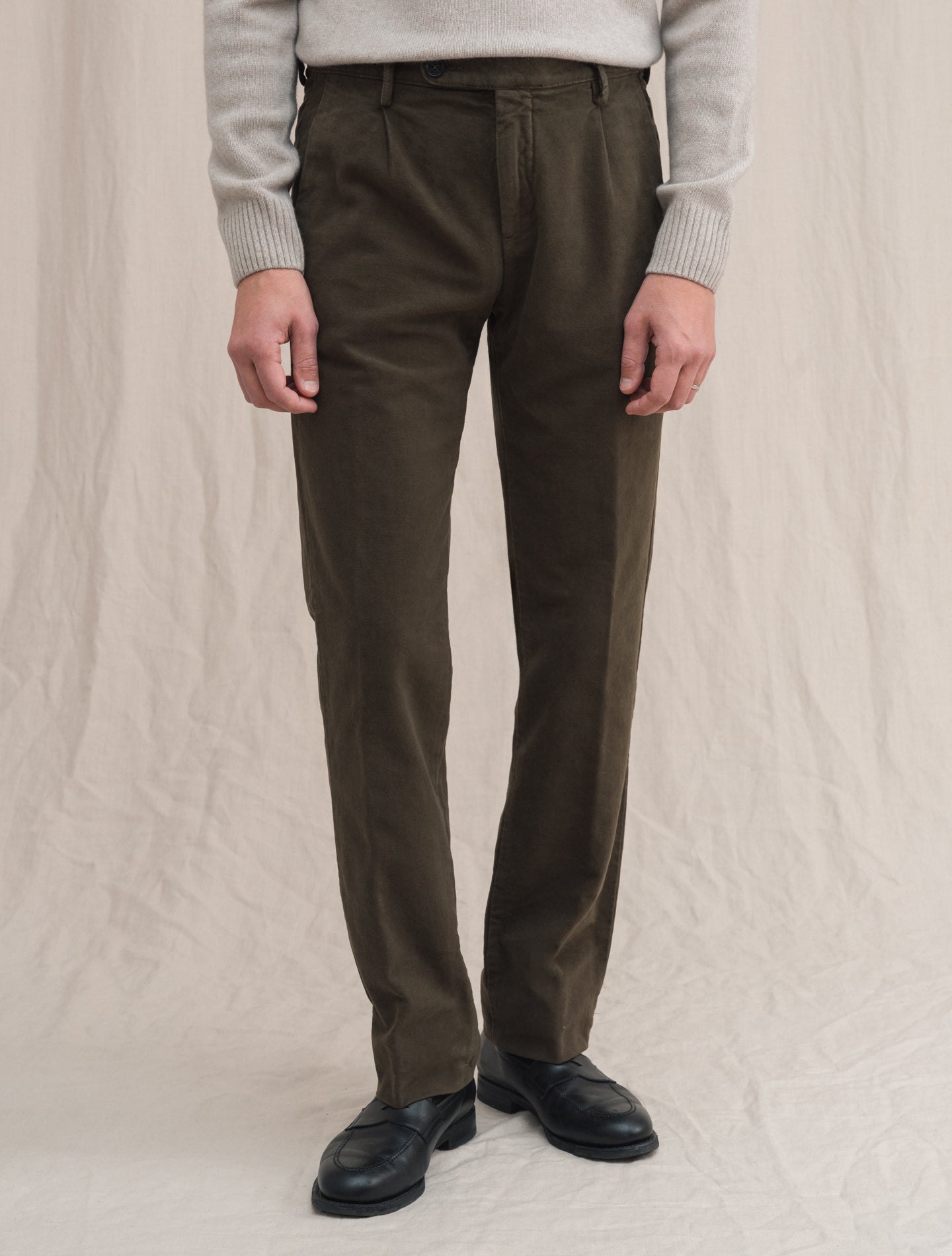 Ionio2 Moleskin Trousers Brown | Gabucci