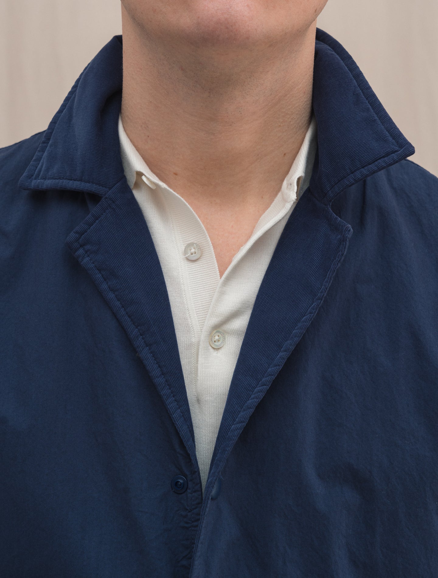 Jay Light Padded Cotton Jacket Blue Aspesi Outerwear S