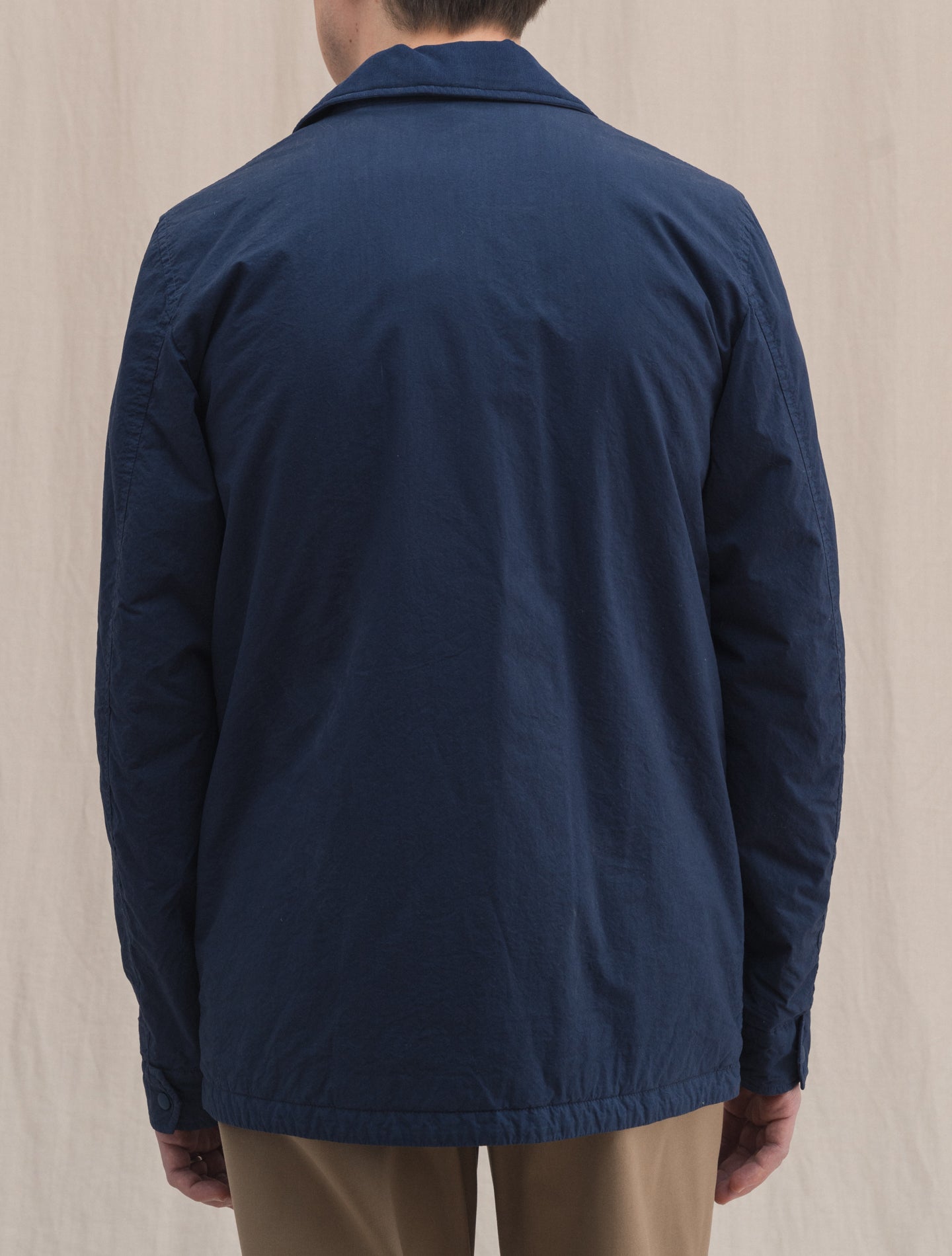 Jay Light Padded Cotton Jacket Blue Aspesi Outerwear S