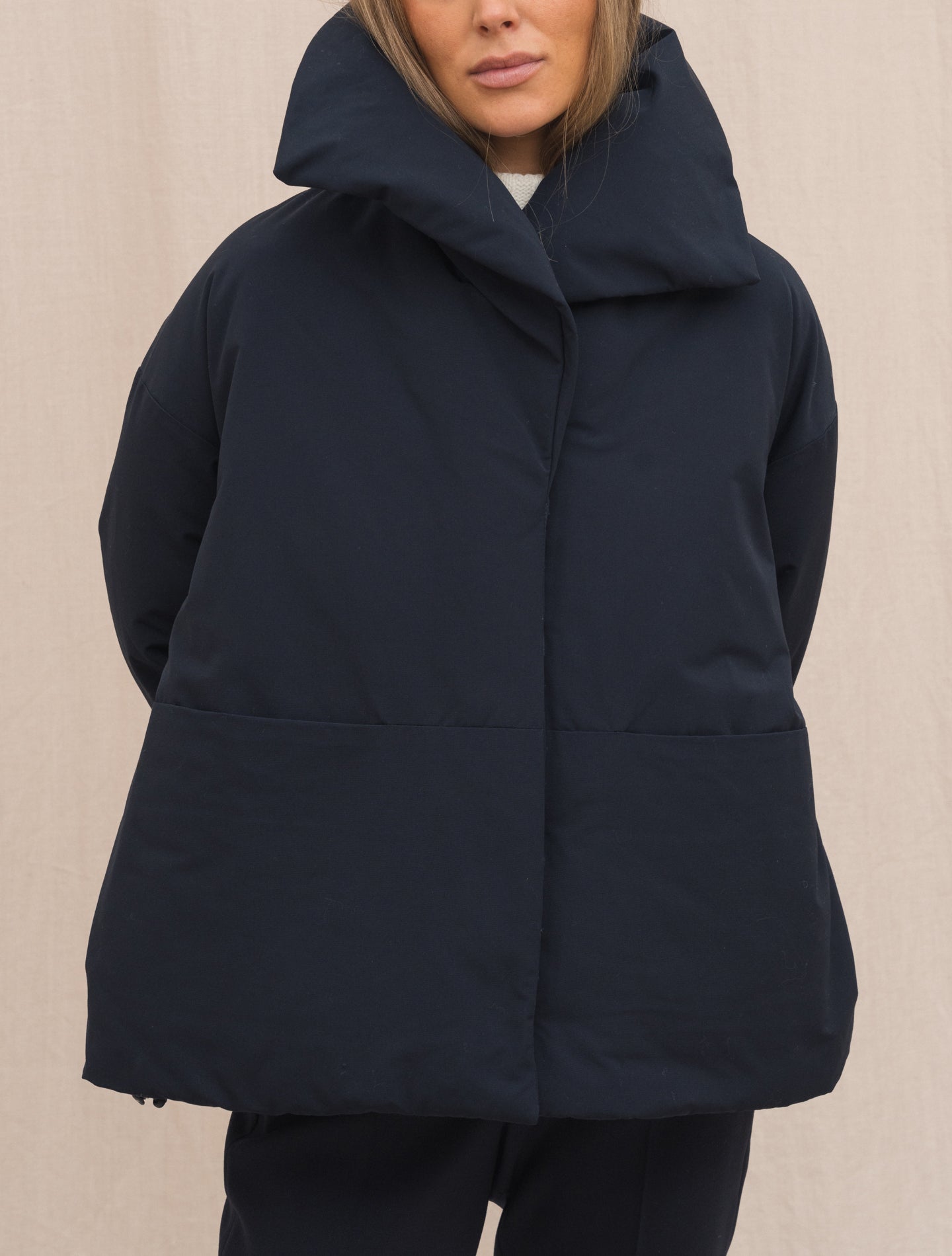 Kelsi Padded Jacket Navy Aspesi Outerwear Gabucci