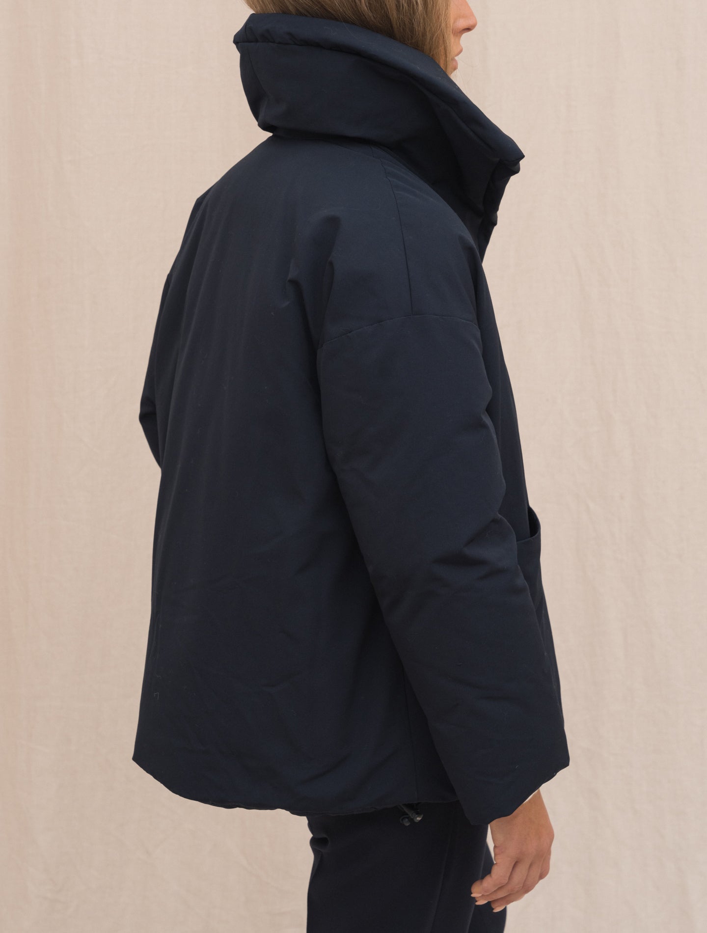 Kelsi Padded Jacket Navy Aspesi Outerwear Gabucci