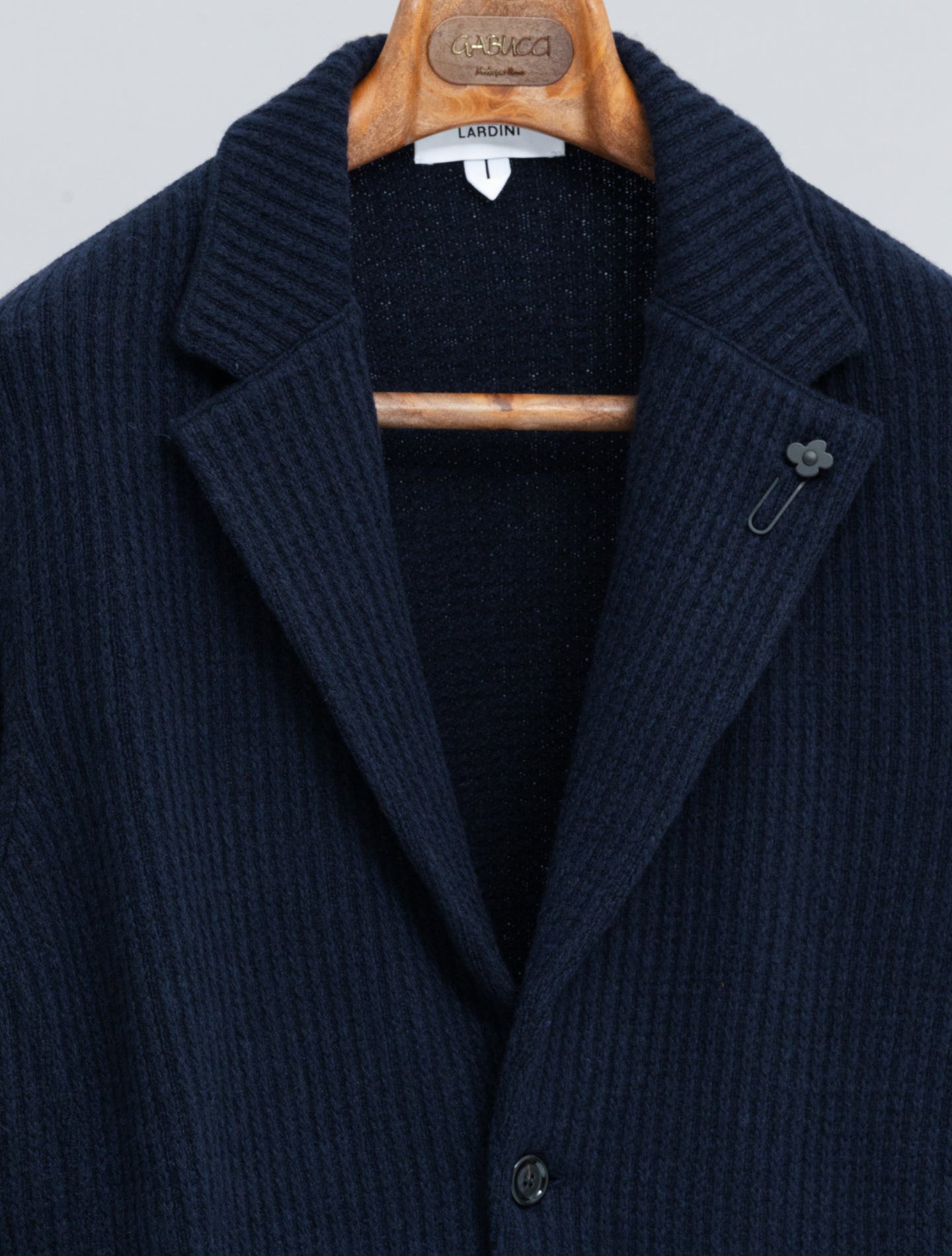 Knitted Cashmere Cardigan Jacket Navy Lardini Jackets M