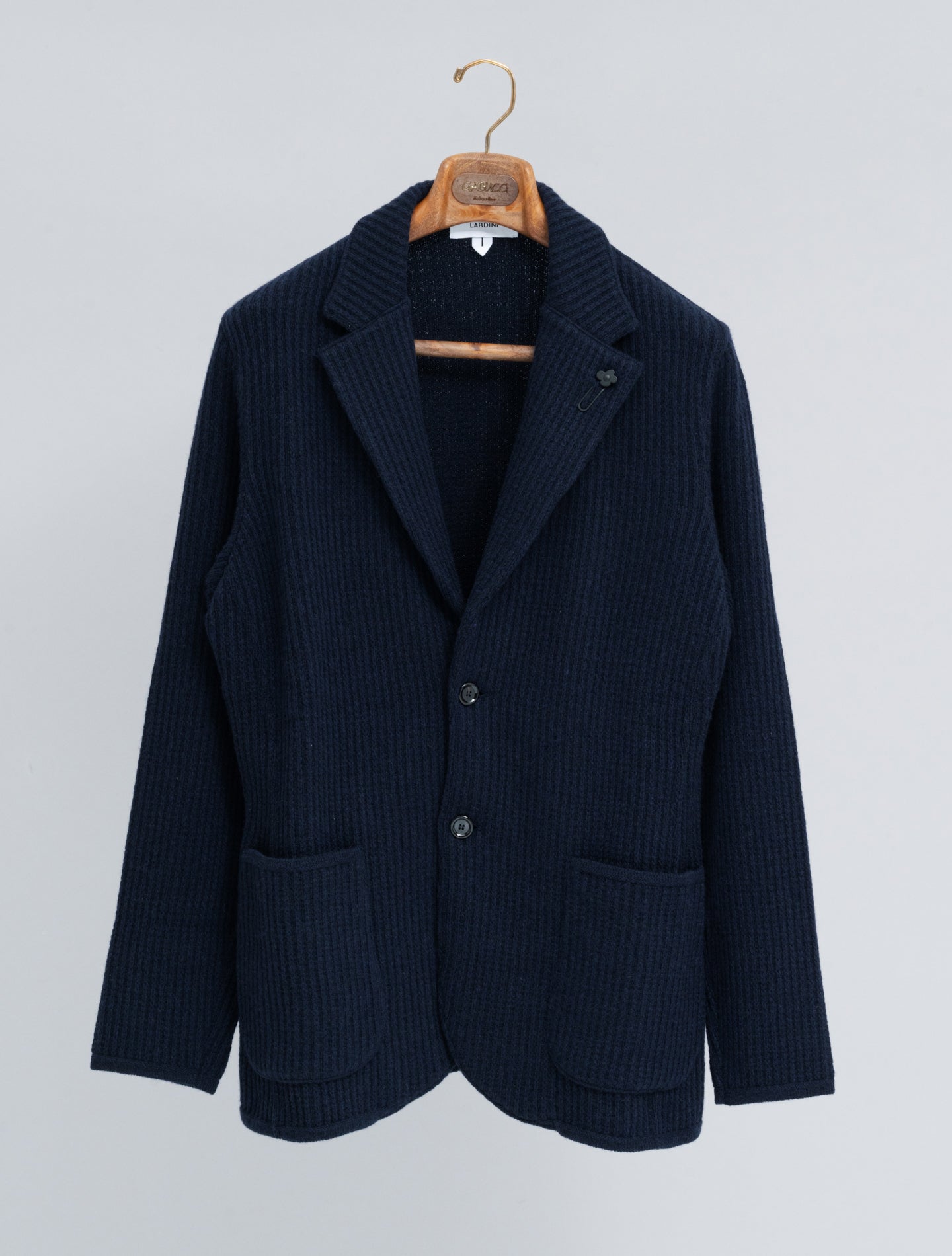 Knitted Cashmere Cardigan Jacket Navy Lardini Jackets M