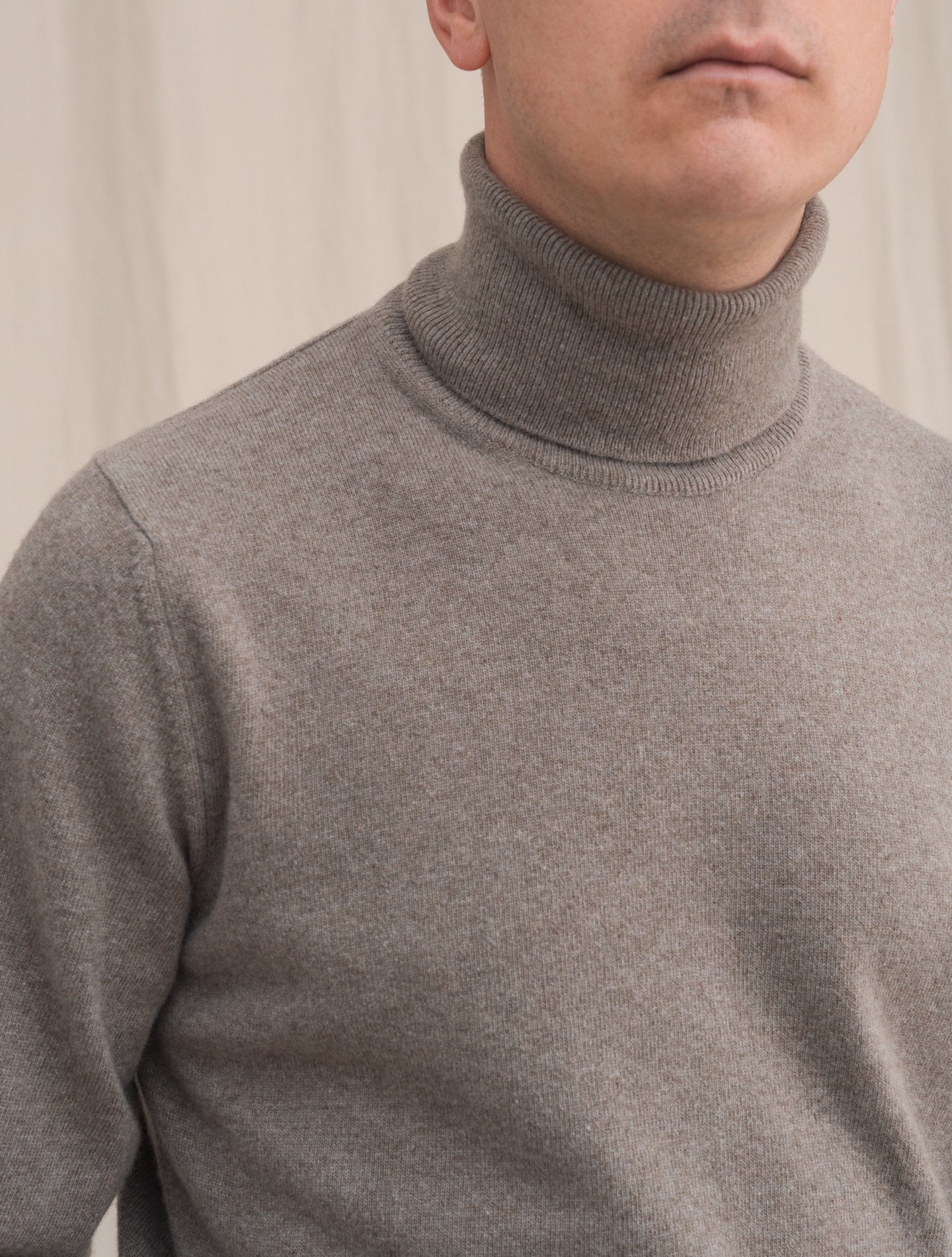 Knitted Rollneck Nougat Morgano Knitwear 46