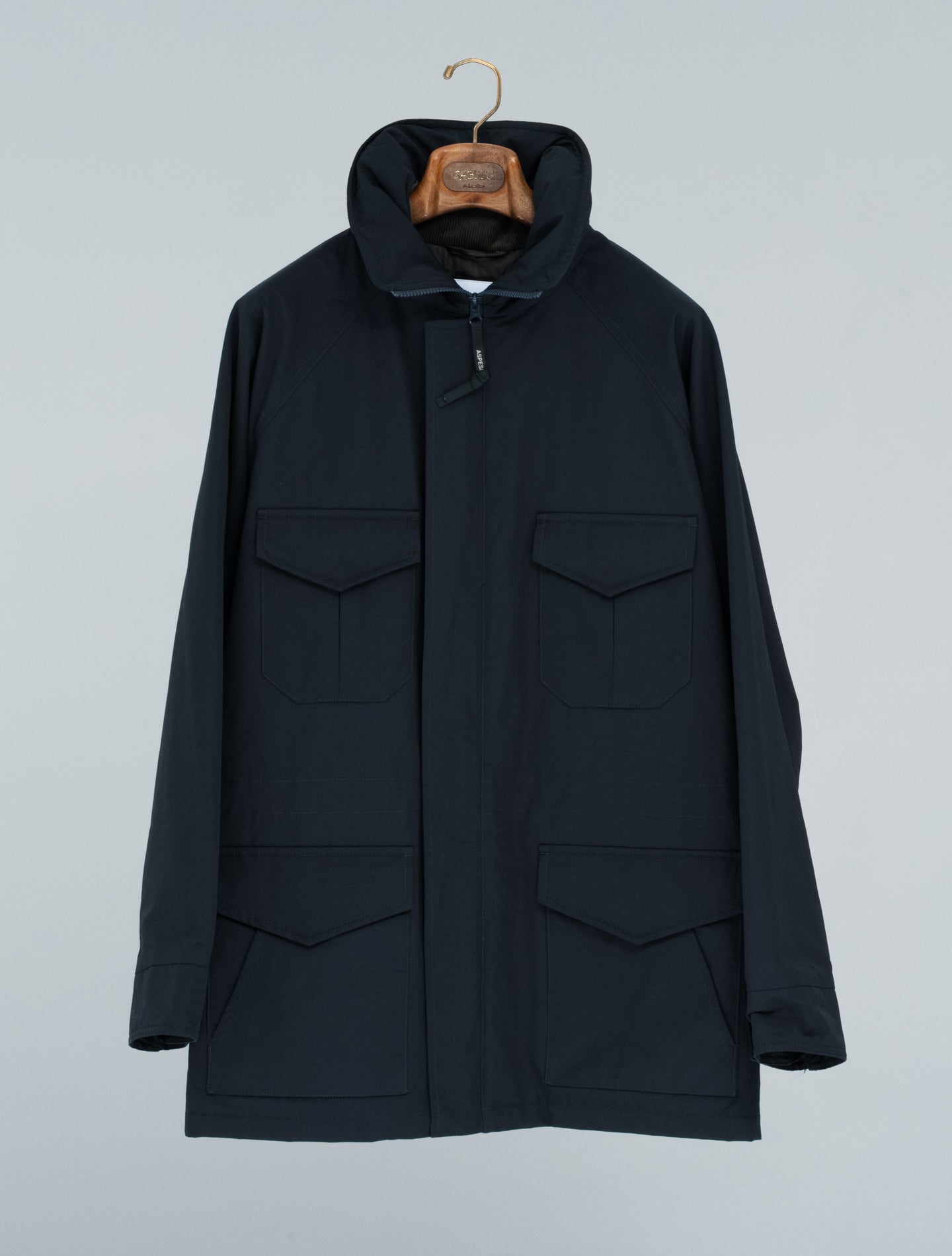Know Water Repellent Cotton - Blend Jacket Navy Aspesi Outerwear S
