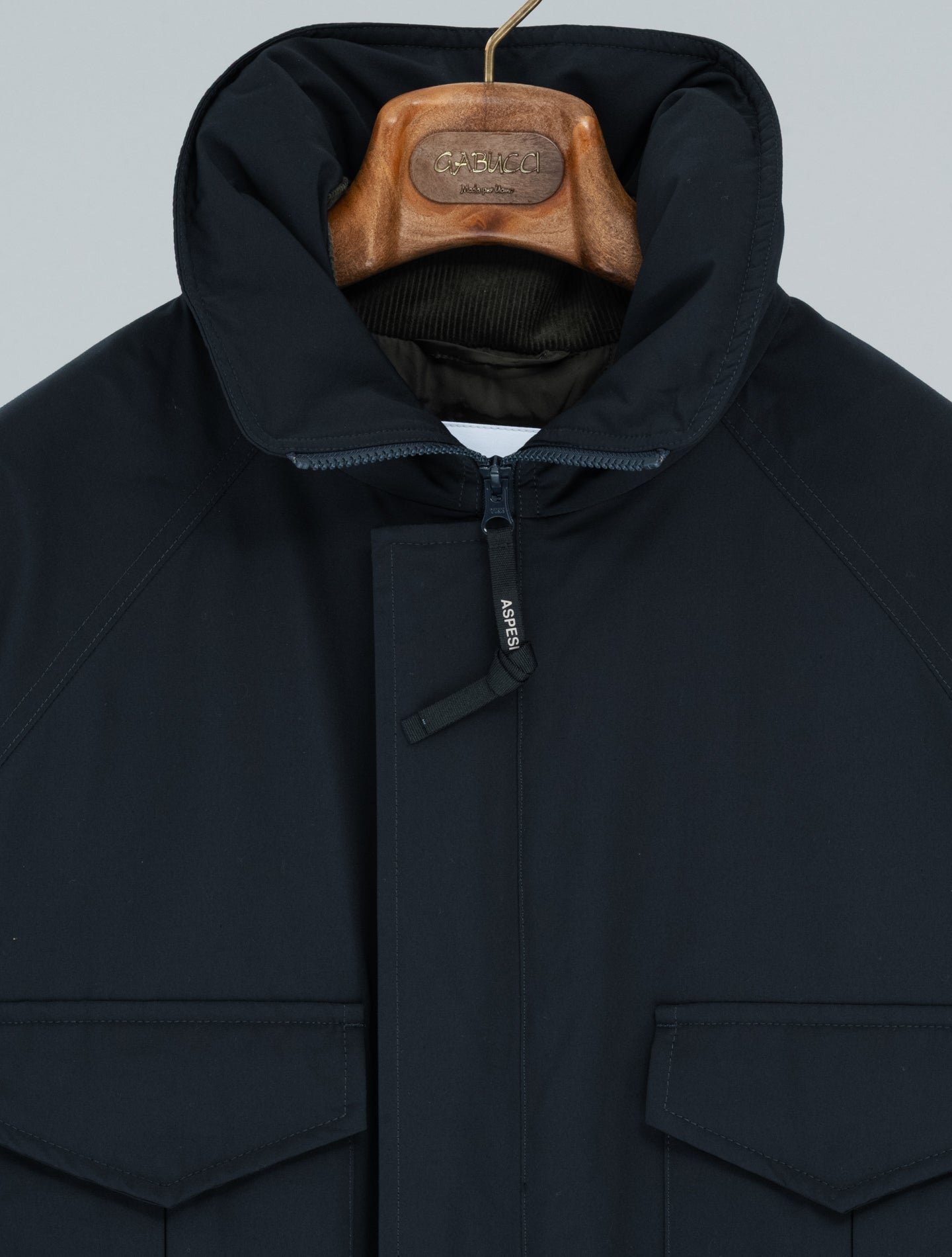 Know Water Repellent Cotton - Blend Jacket Navy Aspesi Outerwear S